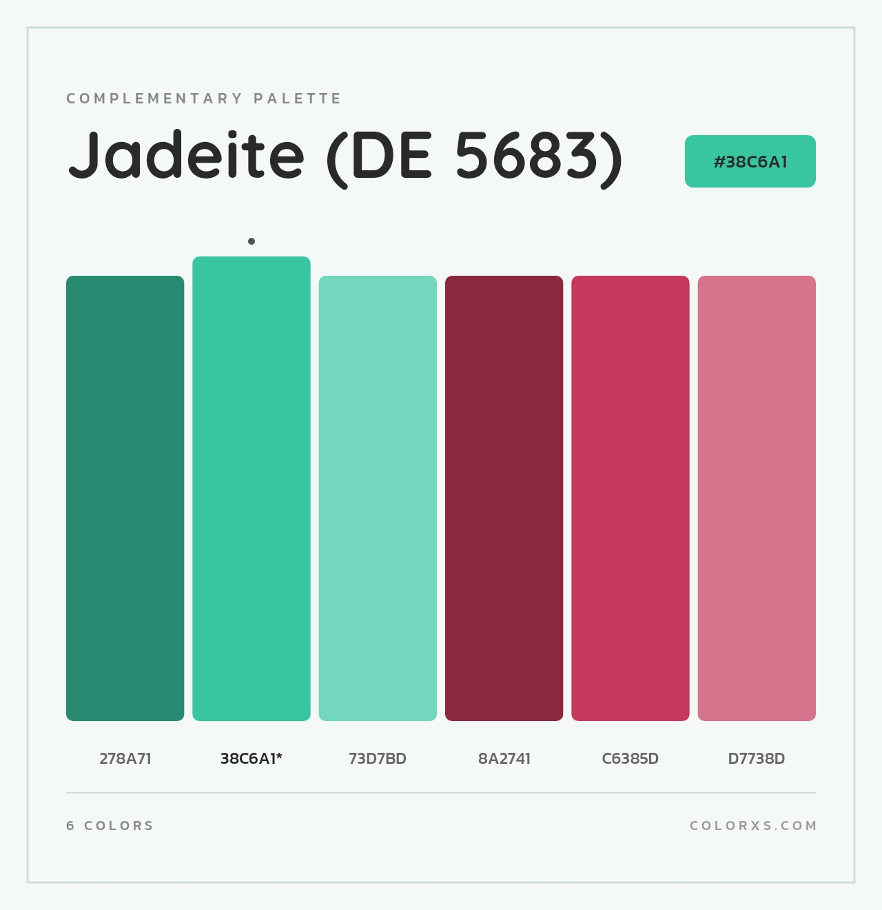 Jadeite (DE 5683) - Complementary Color Palette