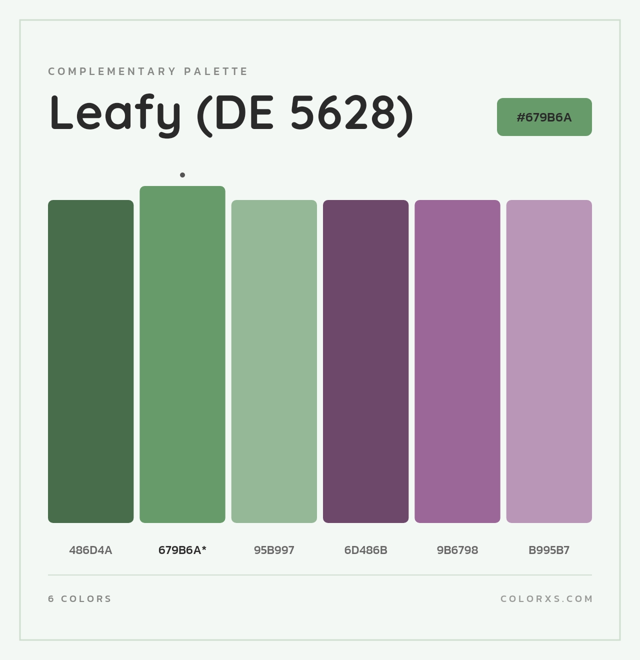Leafy (DE 5628) - Complementary Color Palette