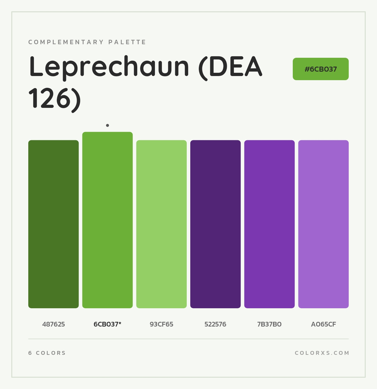 Leprechaun (DEA 126) - Complementary Color Palette