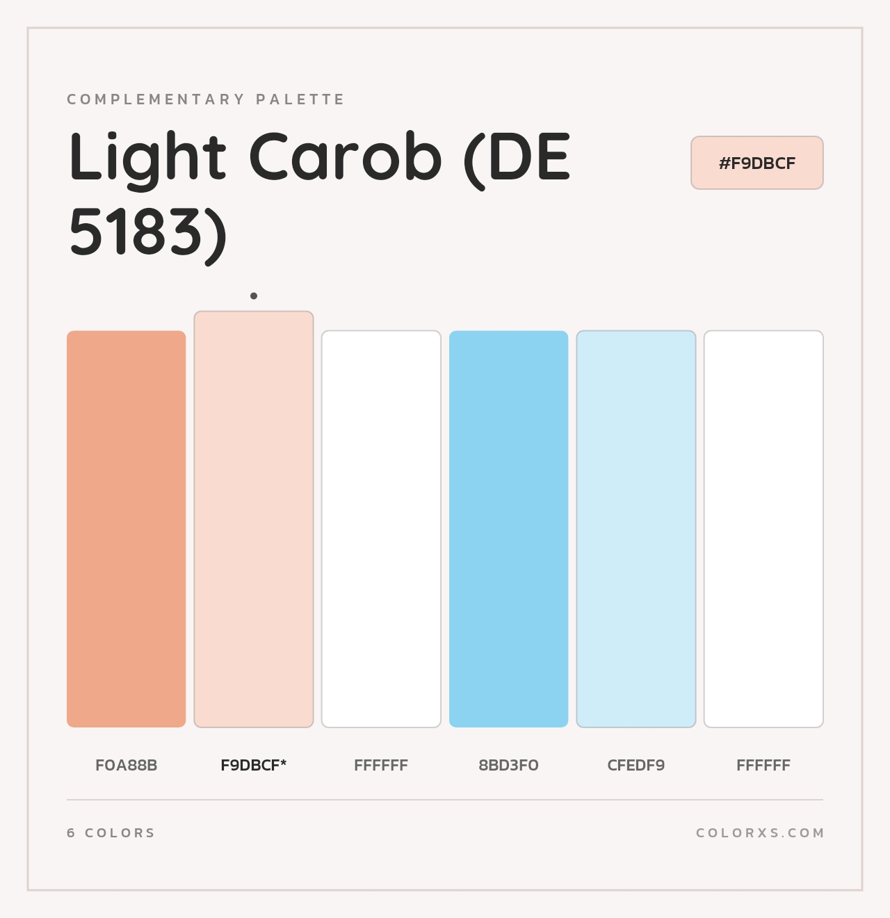 Light Carob (DE 5183) - Complementary Color Palette