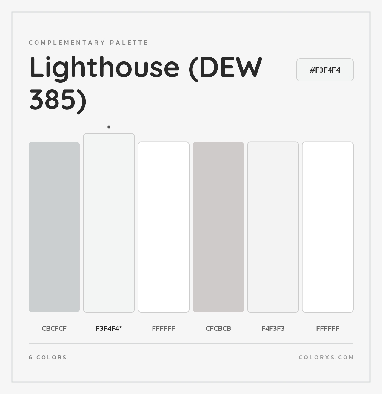 Lighthouse (DEW 385) - Complementary Color Palette