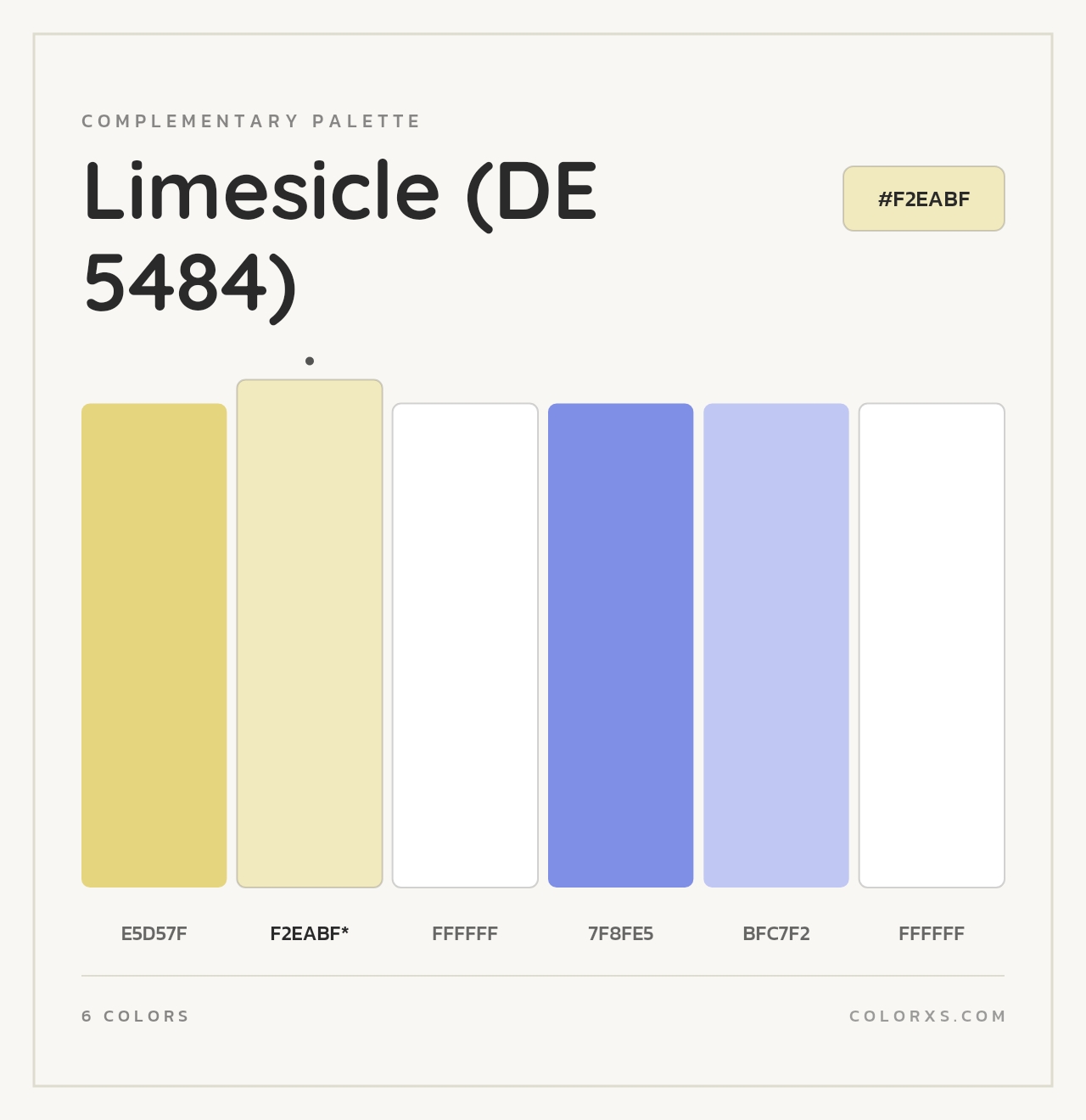 Limesicle (DE 5484) - Complementary Color Palette