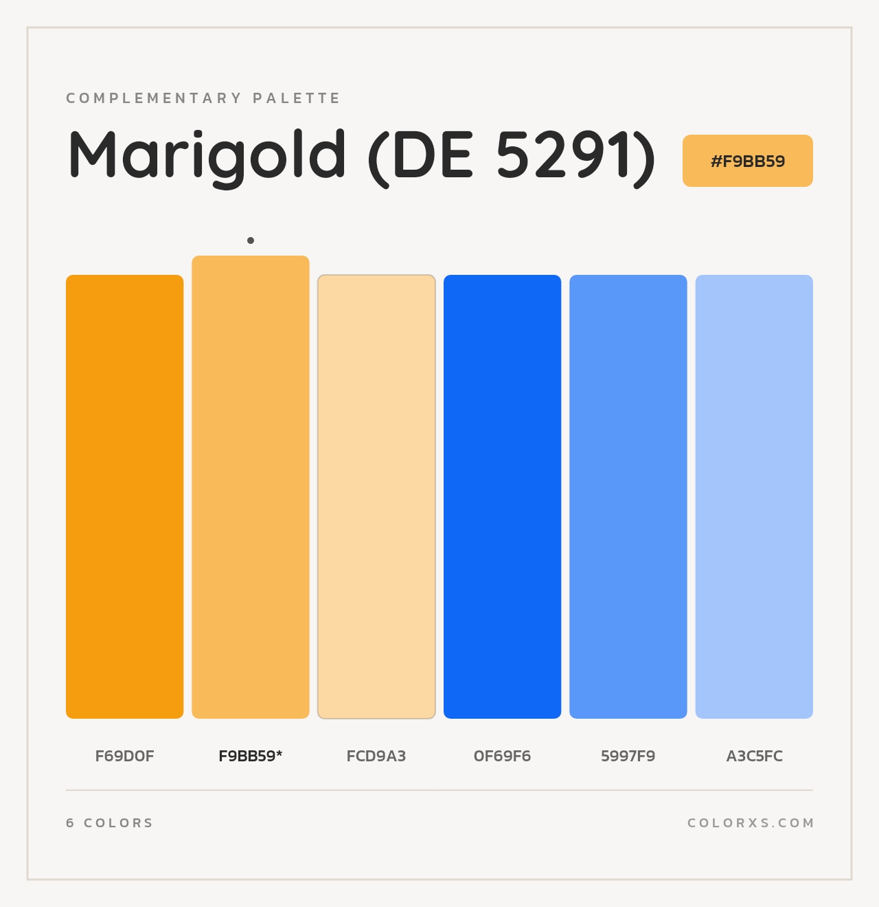 Marigold (DE 5291) - Complementary Color Palette