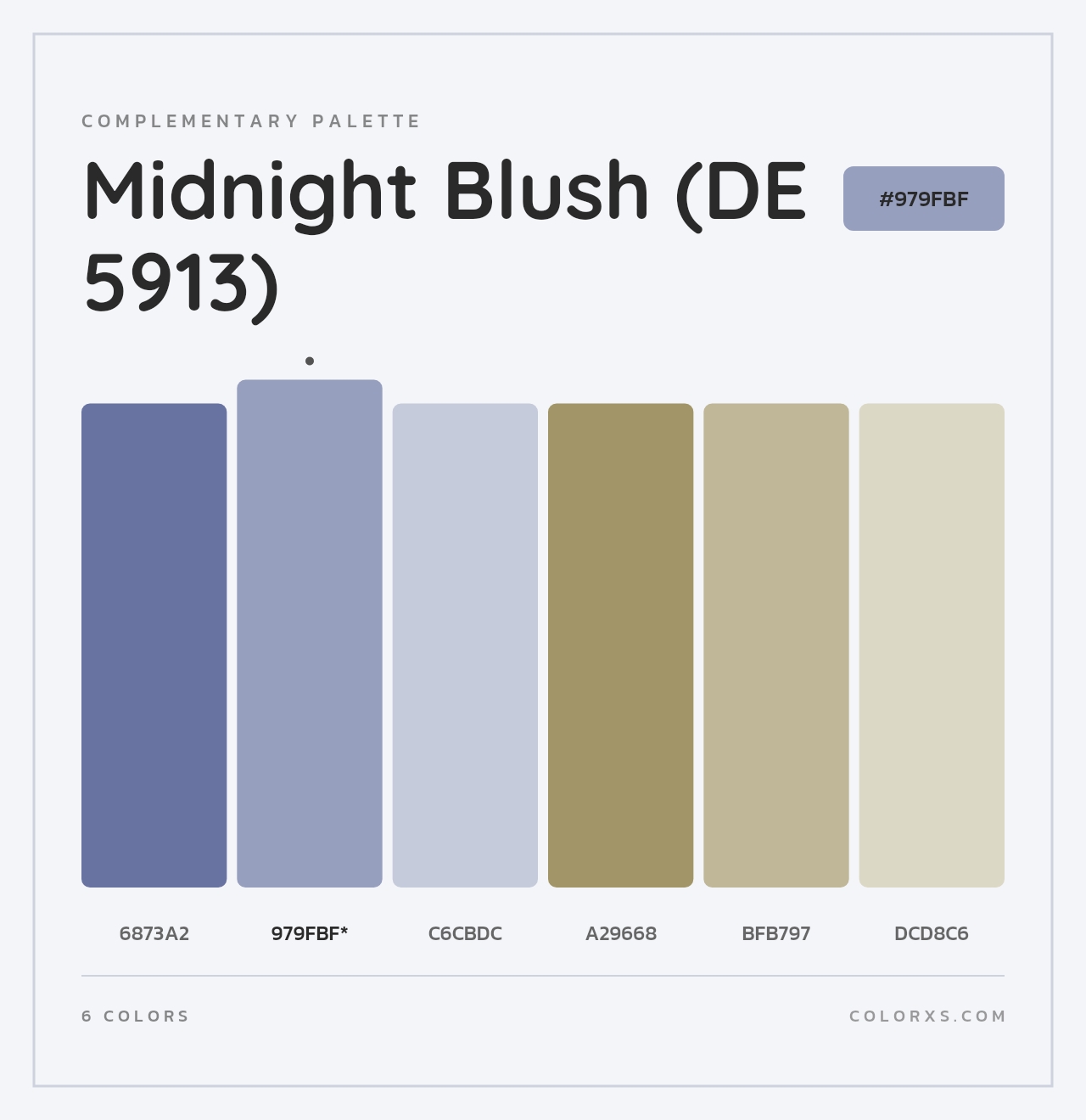 Midnight Blush (DE 5913) - Complementary Color Palette