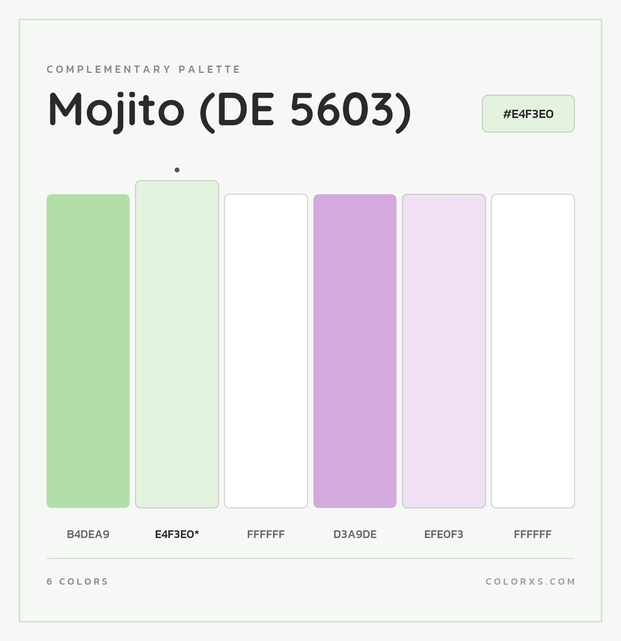 Mojito (DE 5603) - Complementary Color Palette