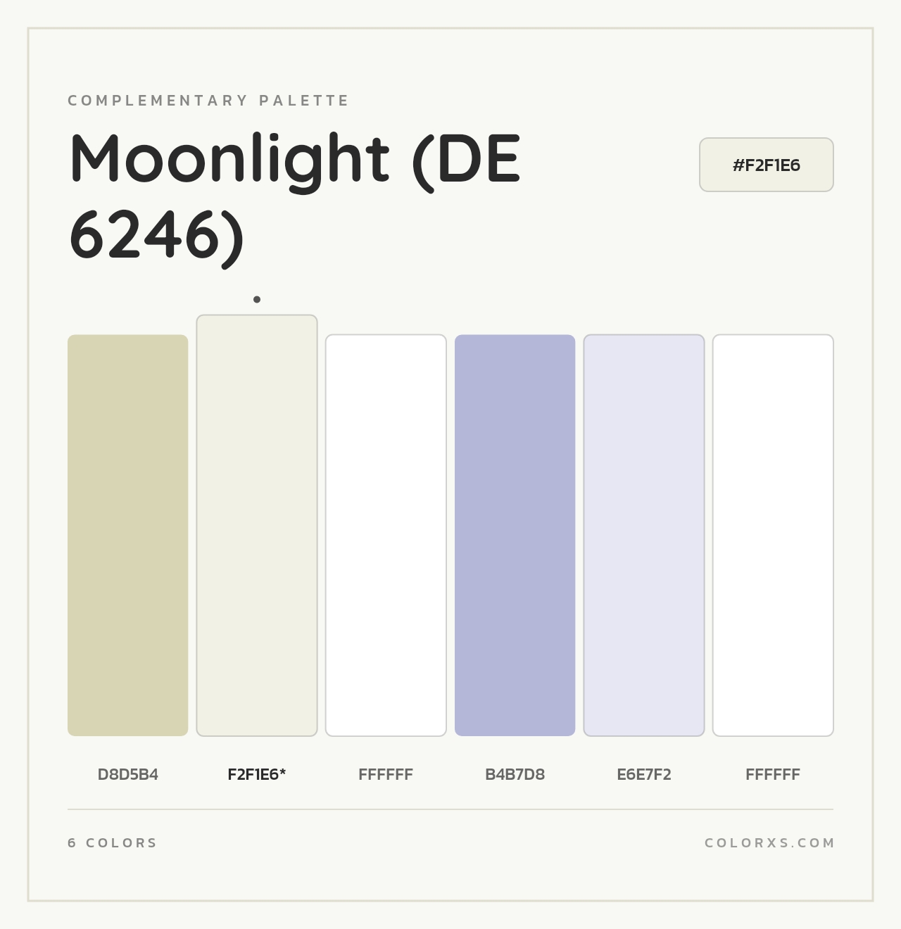 Moonlight (DE 6246) - Complementary Color Palette