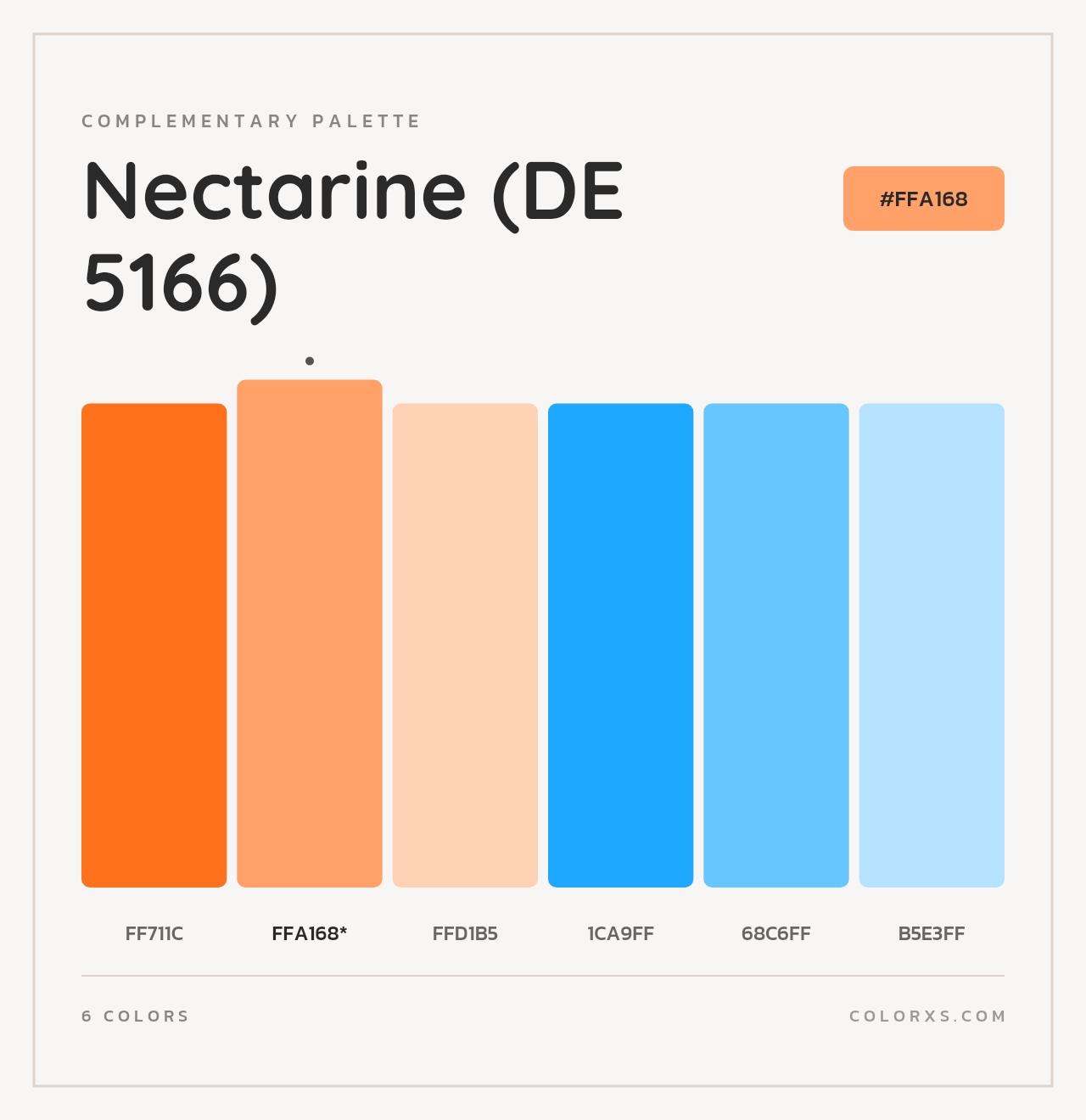 Nectarine (DE 5166) - Complementary Color Palette