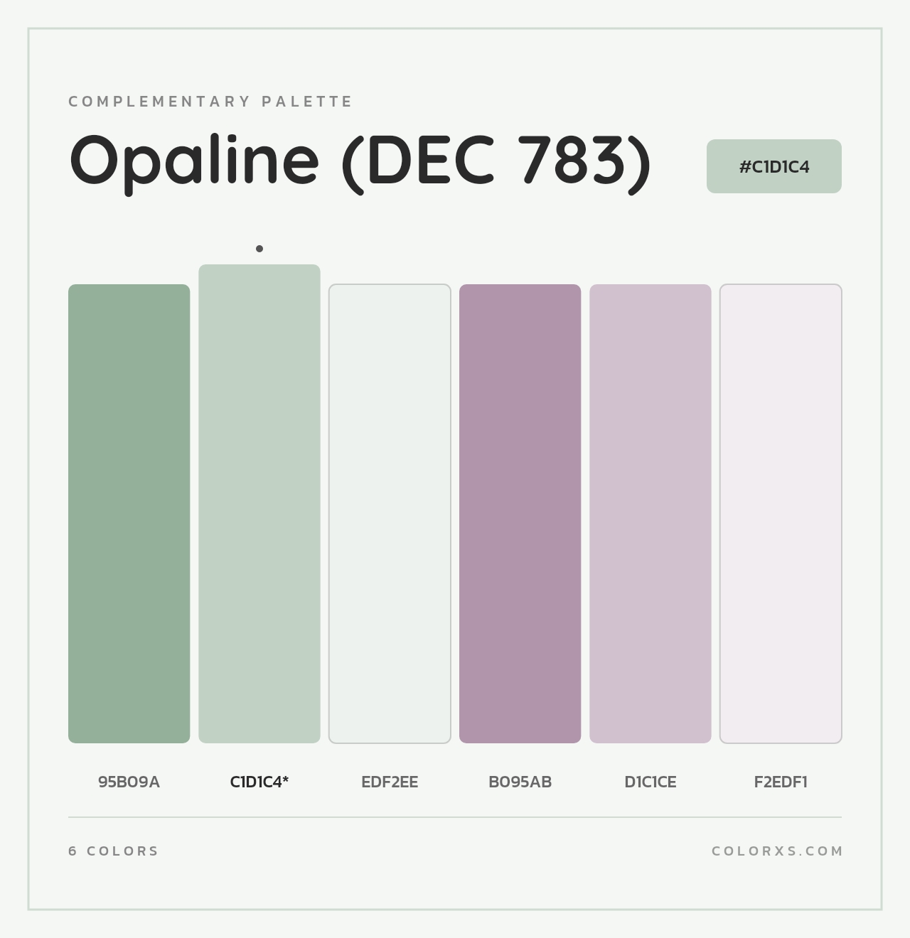 Opaline (DEC 783) - Complementary Color Palette
