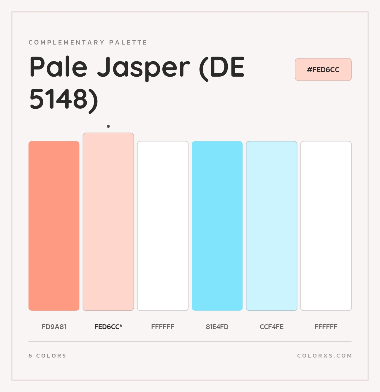 Pale Jasper (DE 5148) - Complementary Color Palette
