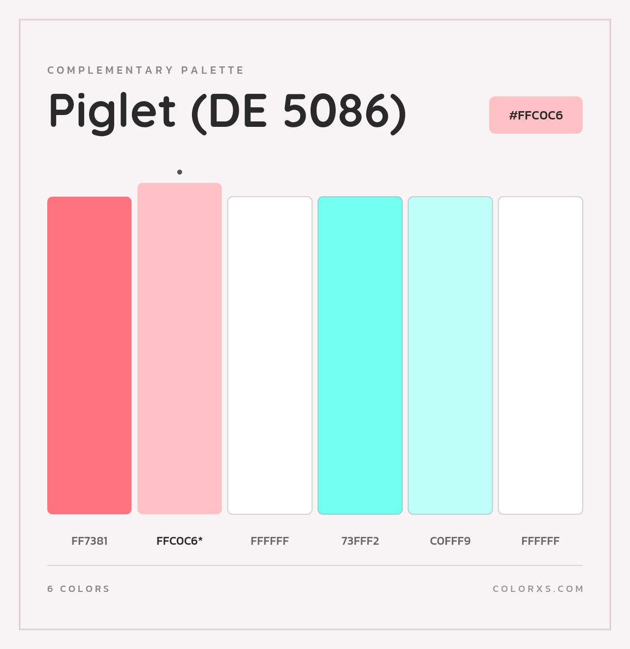 Piglet (DE 5086) - Complementary Color Palette