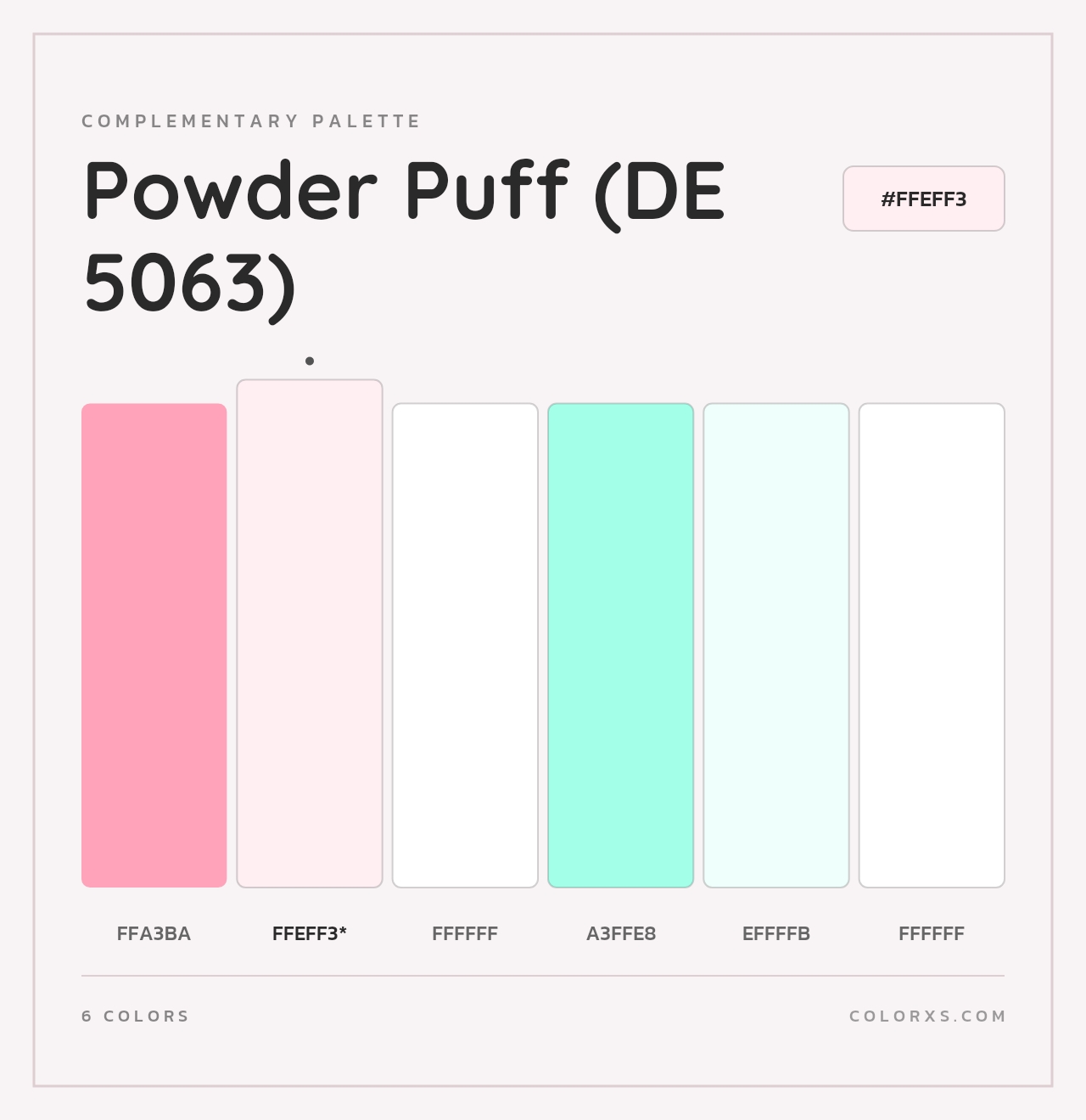Powder Puff (DE 5063) - Complementary Color Palette