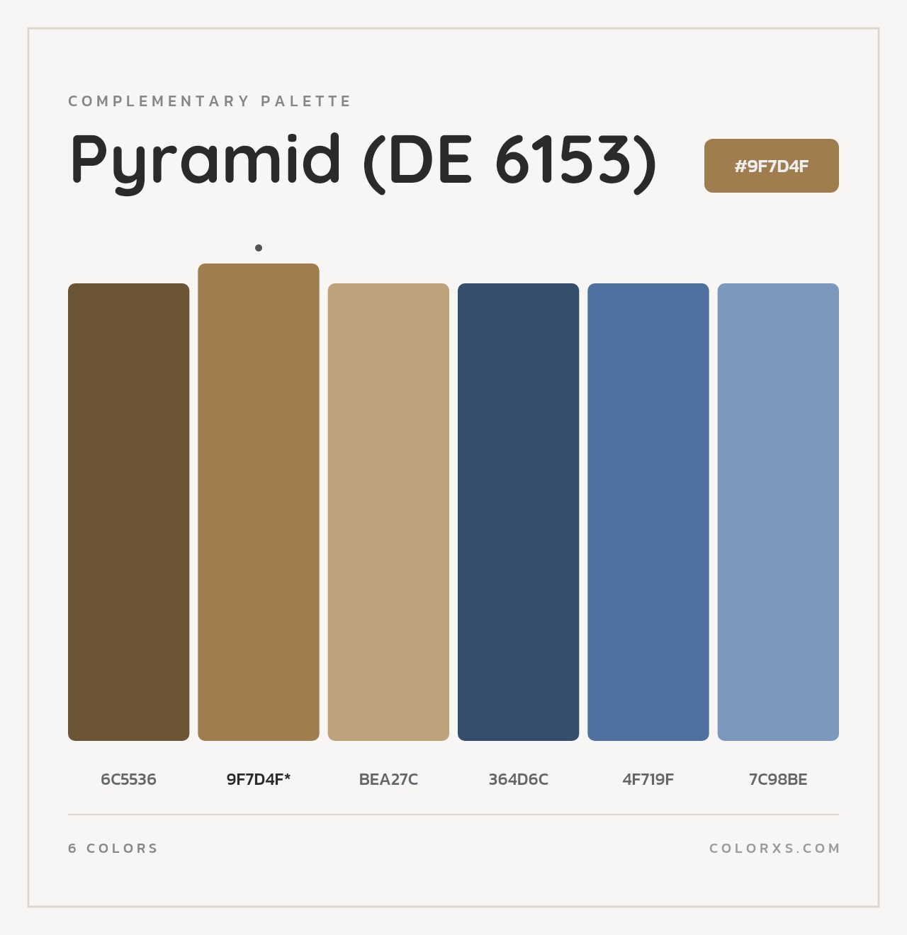 Pyramid (DE 6153) - Complementary Color Palette