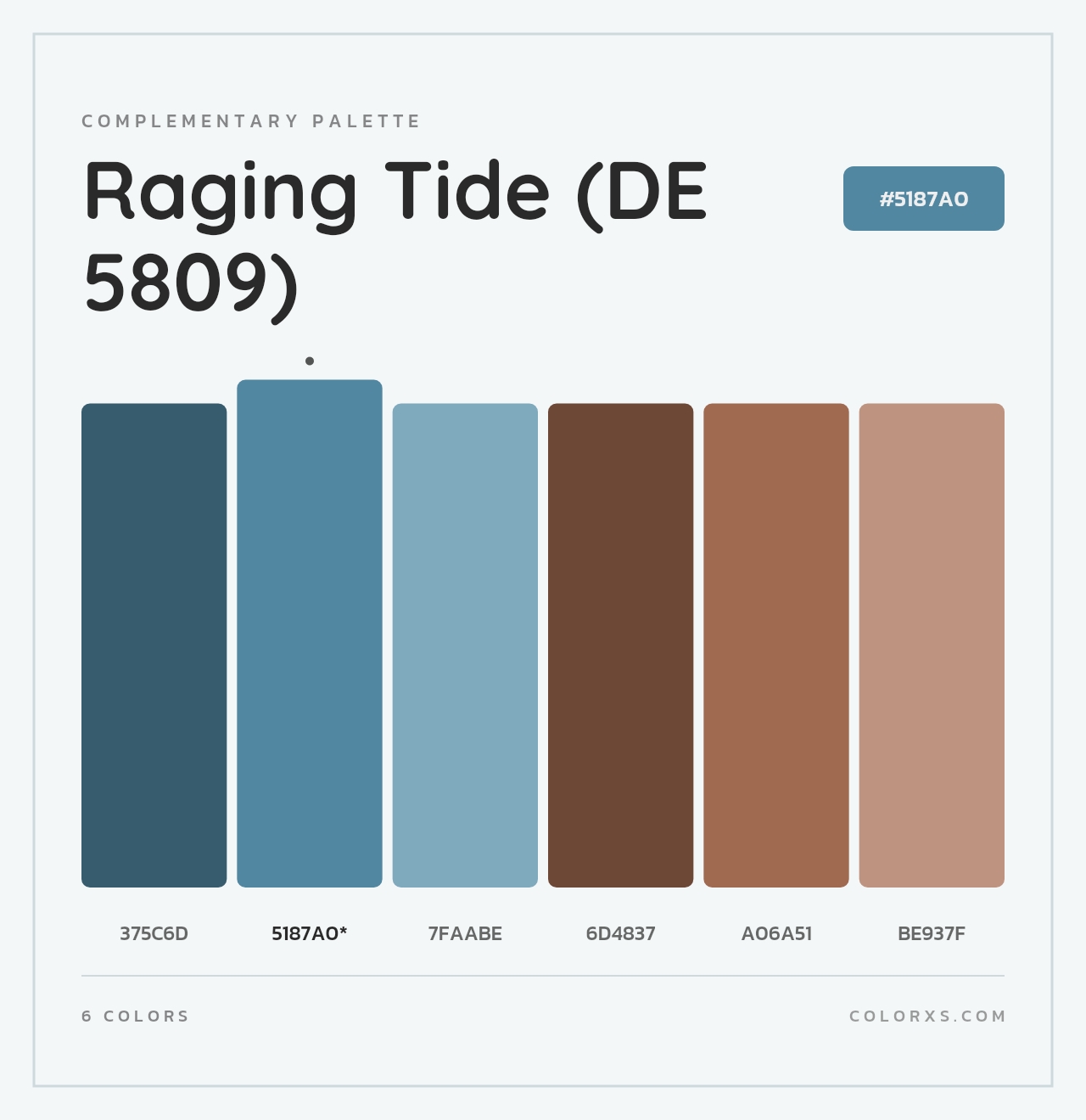 Raging Tide (DE 5809) - Complementary Color Palette