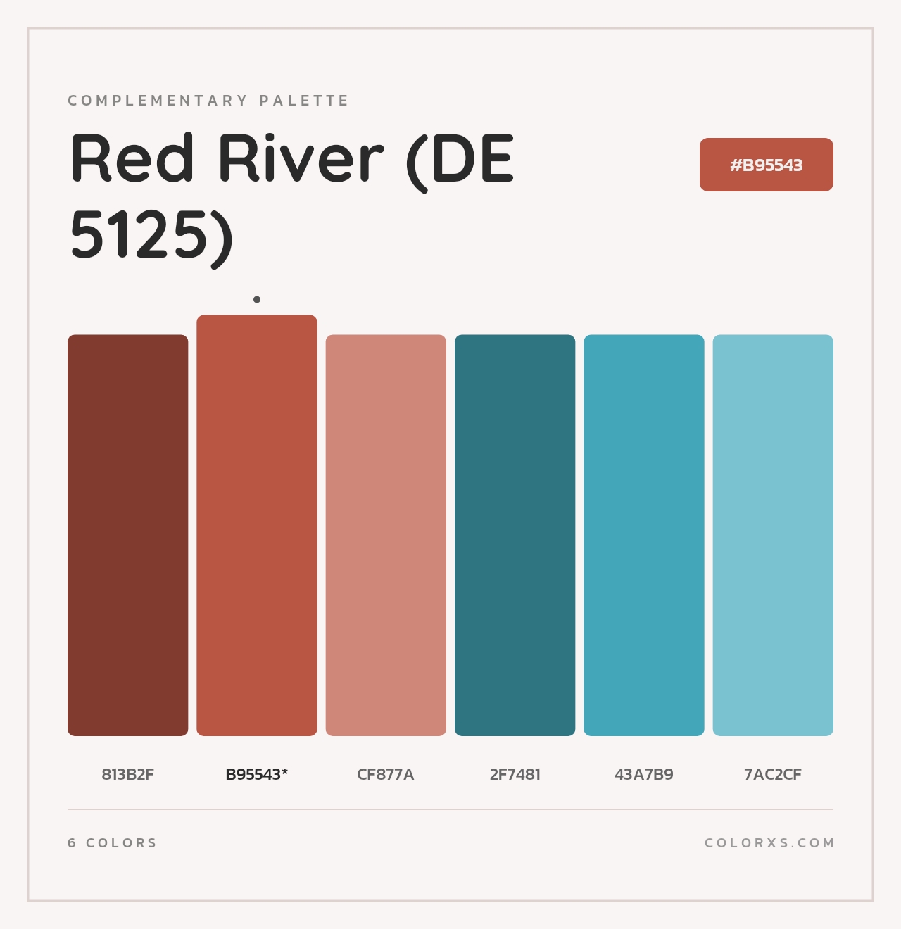 Red River (DE 5125) - Complementary Color Palette