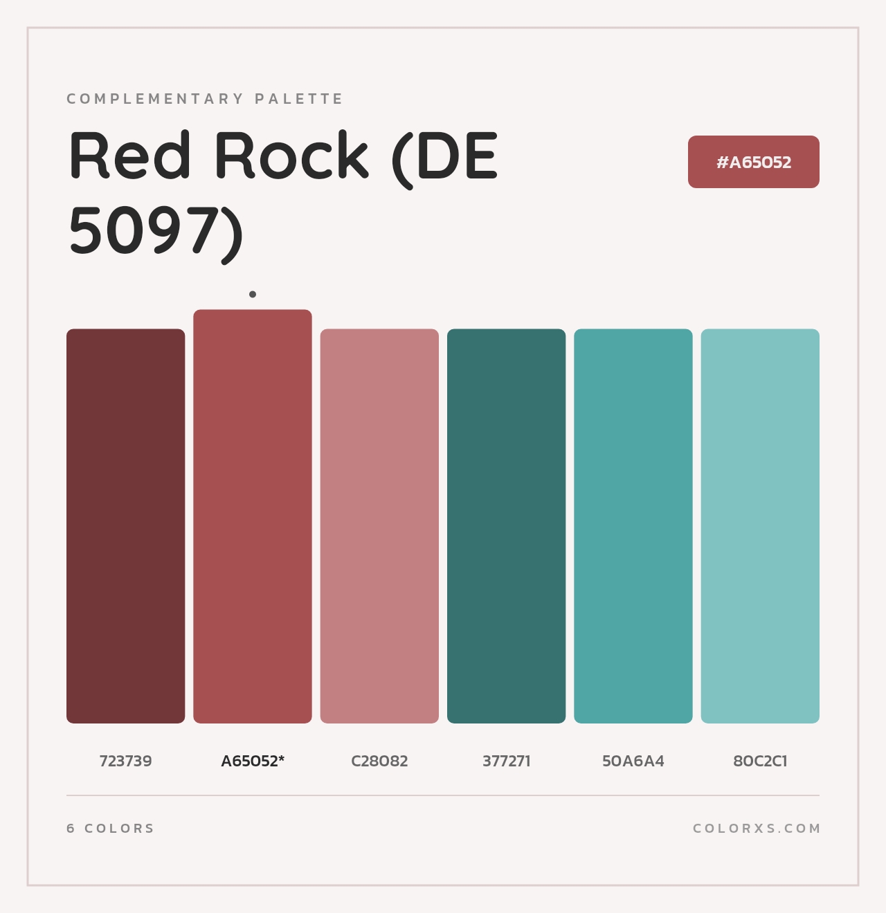 Red Rock (DE 5097) - Complementary Color Palette