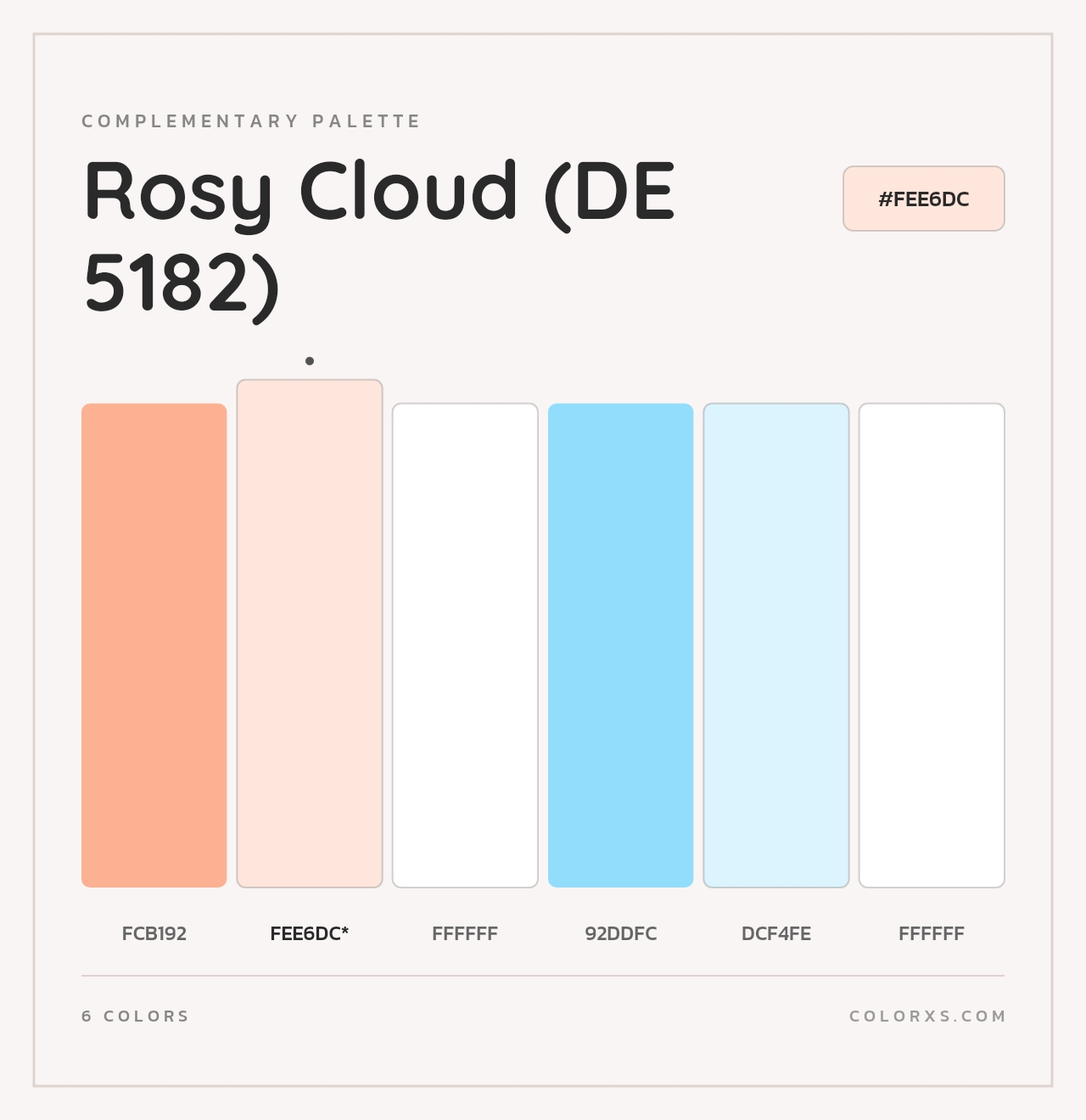 Rosy Cloud (DE 5182) - Complementary Color Palette