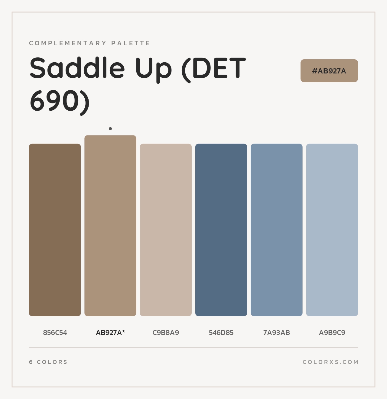 Saddle Up (DET 690) - Complementary Color Palette