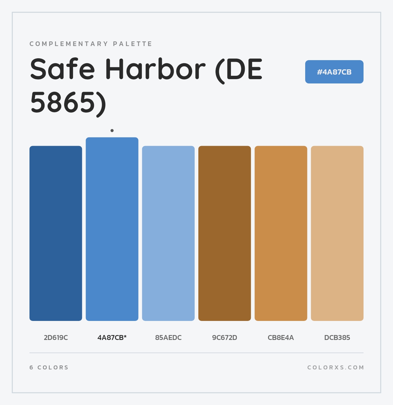 Safe Harbor (DE 5865) - Complementary Color Palette