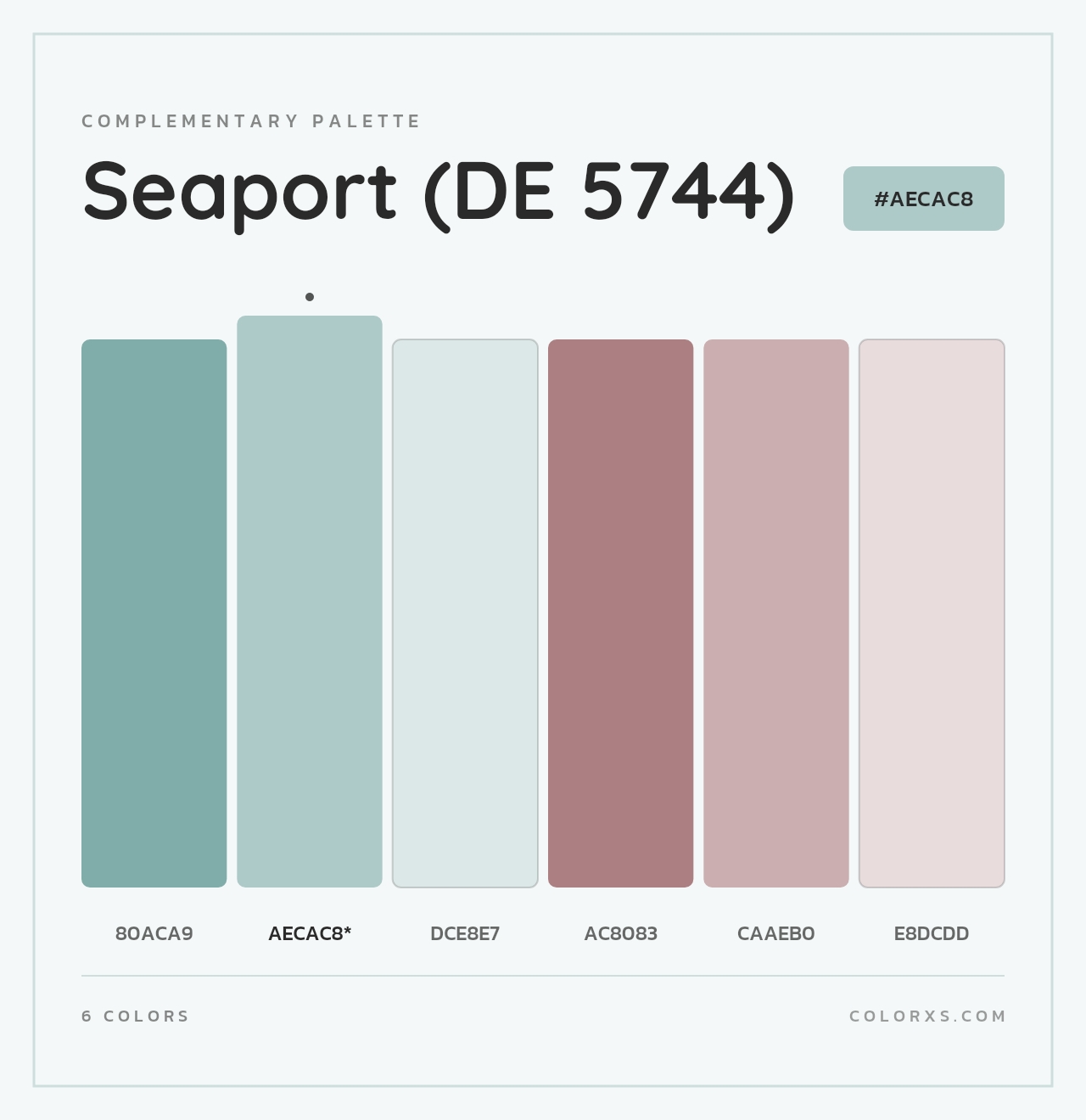 Seaport (DE 5744) - Complementary Color Palette