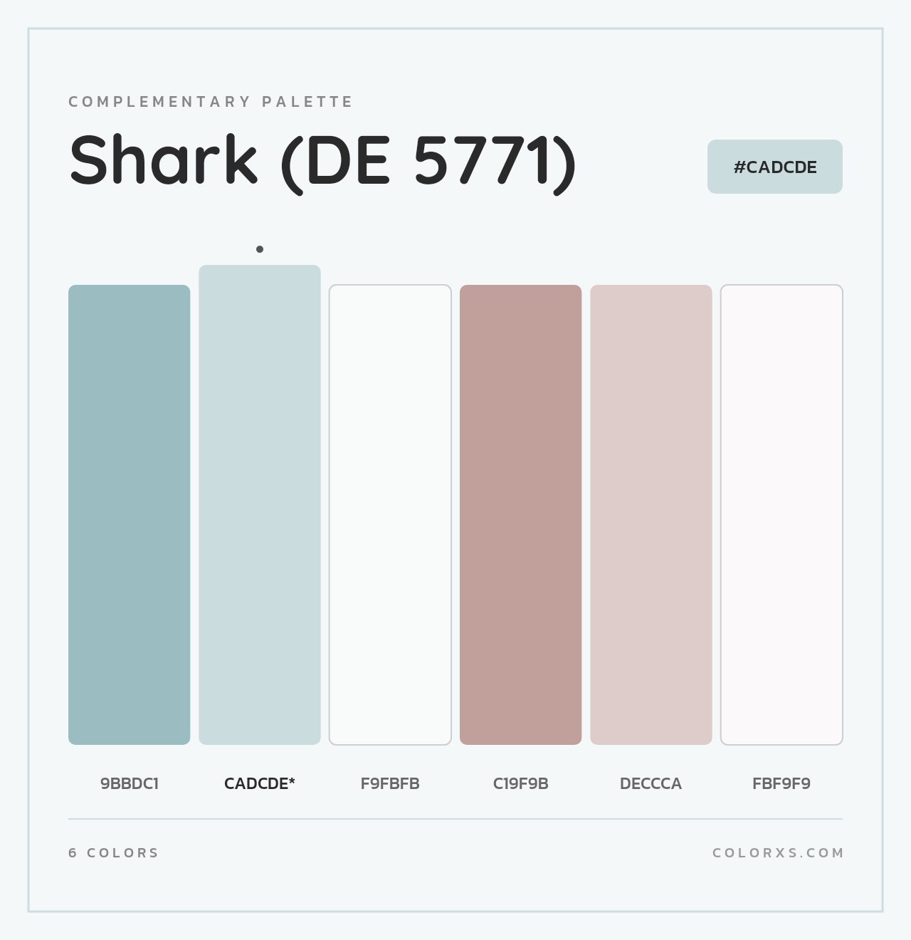 Shark (DE 5771) - Complementary Color Palette