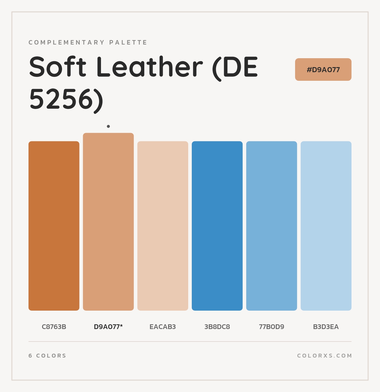 Soft Leather (DE 5256) - Complementary Color Palette