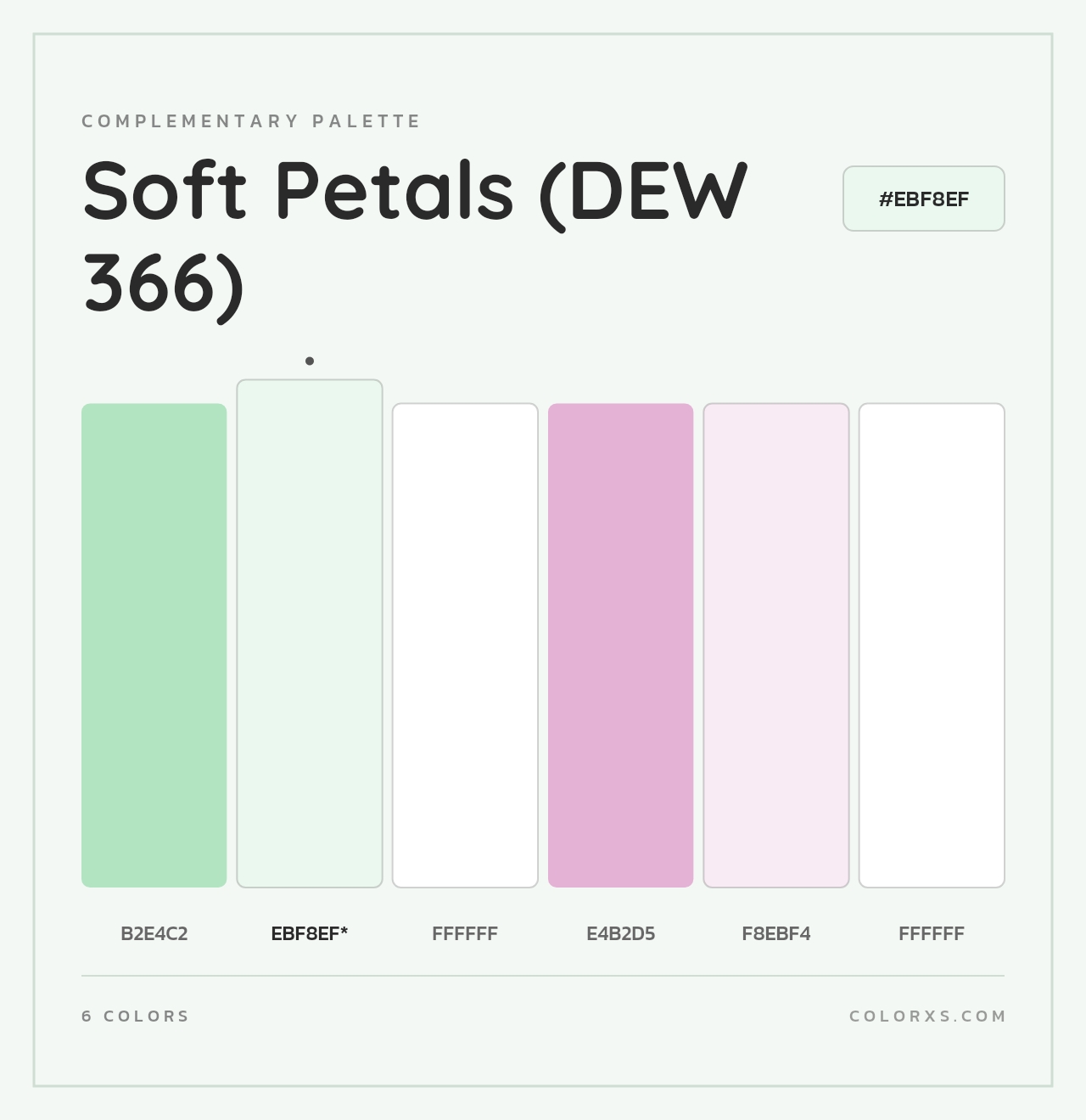 Soft Petals (DEW 366) - Complementary Color Palette