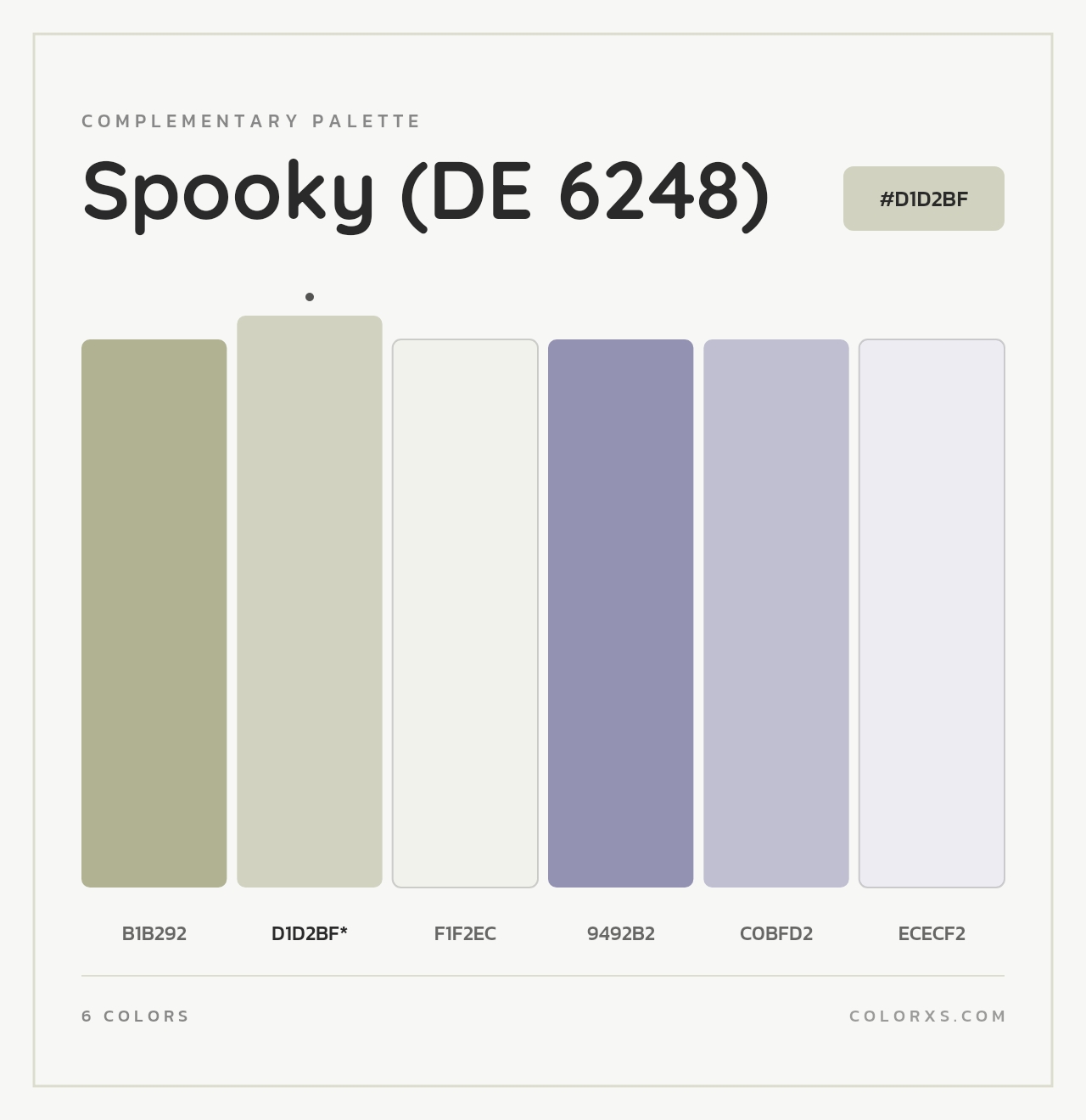 Spooky (DE 6248) - Complementary Color Palette