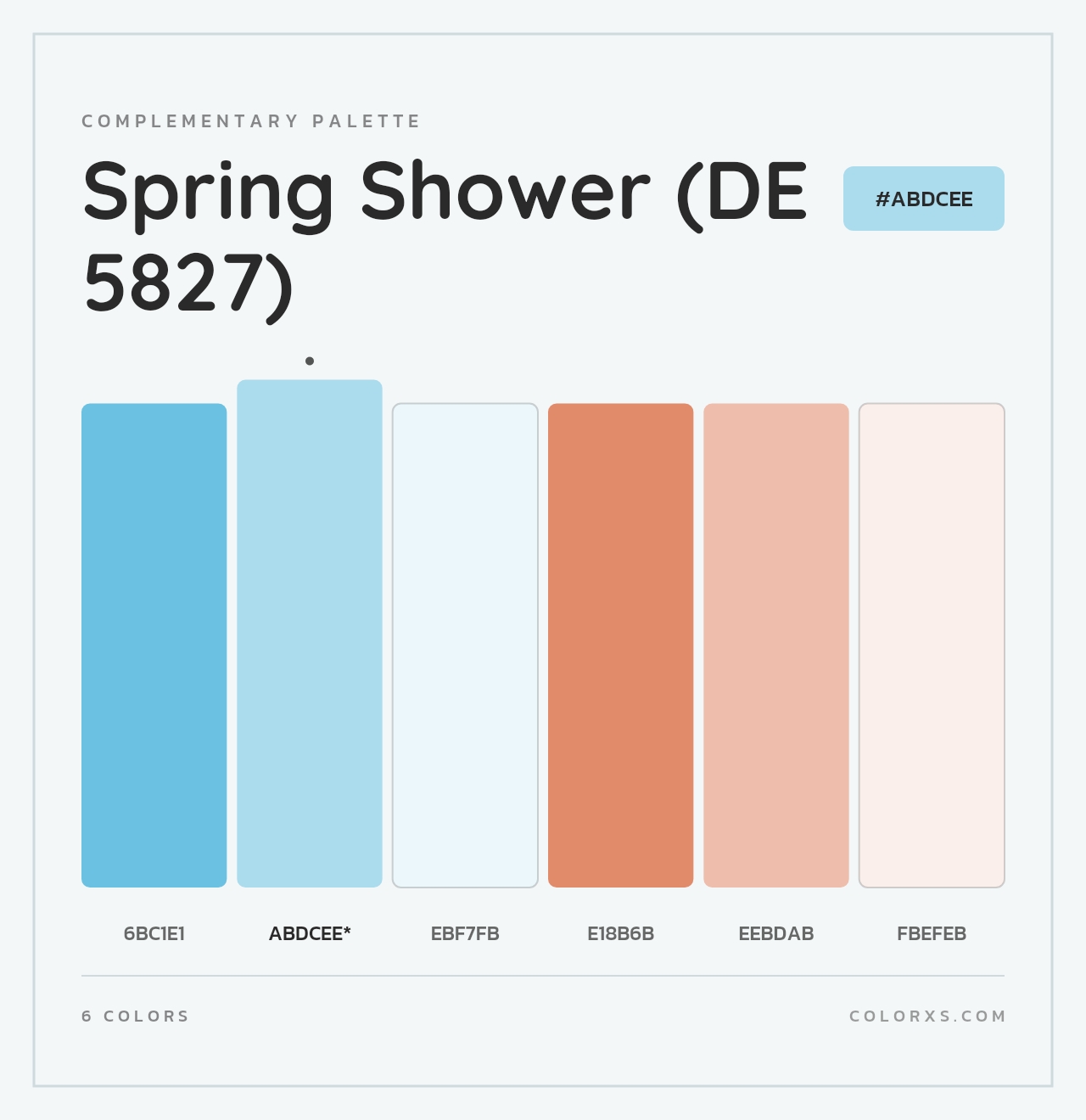 Spring Shower (DE 5827) - Complementary Color Palette