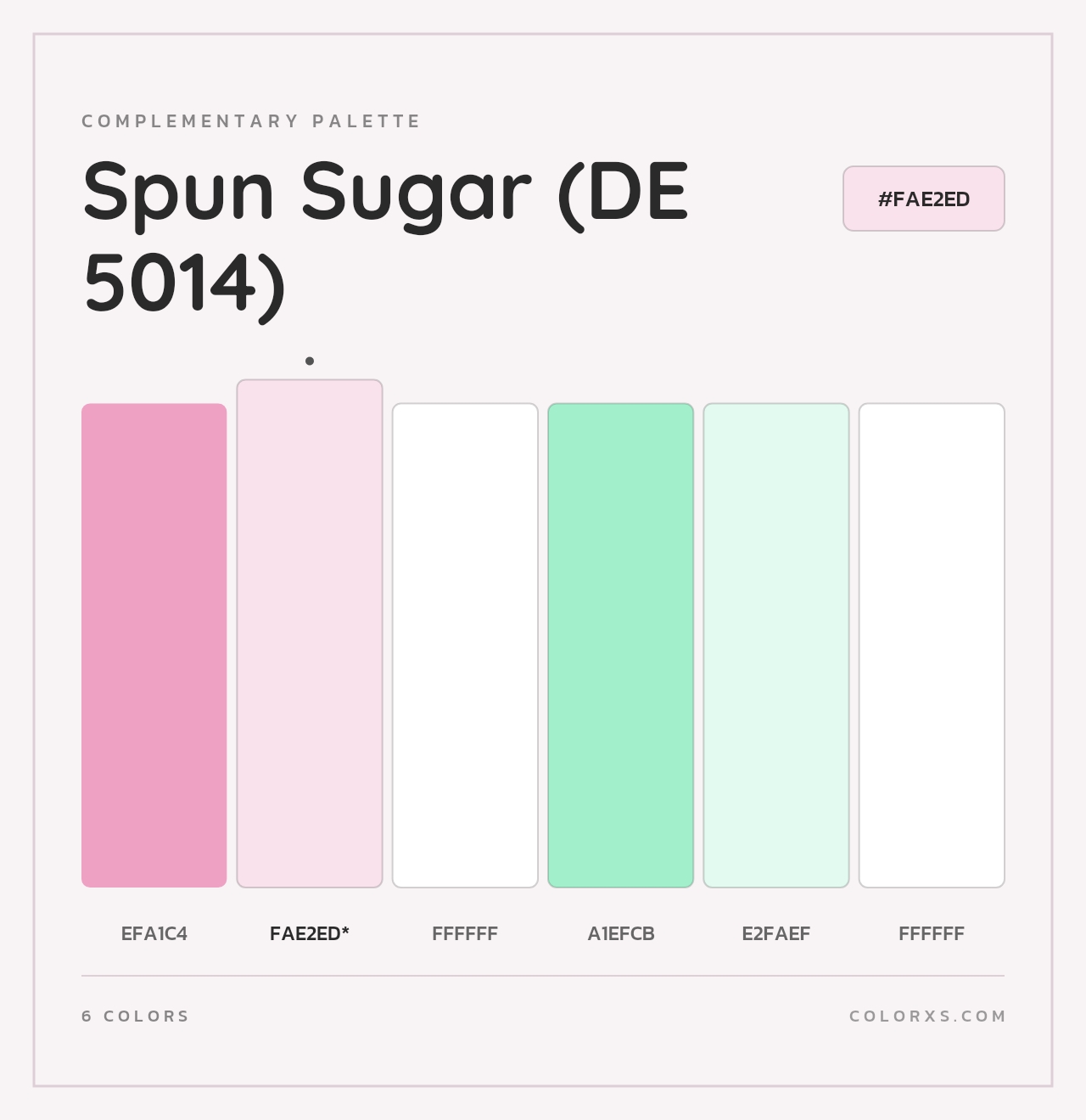 Spun Sugar (DE 5014) - Complementary Color Palette
