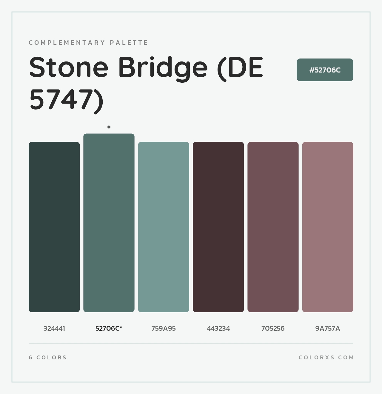 Stone Bridge (DE 5747) - Complementary Color Palette