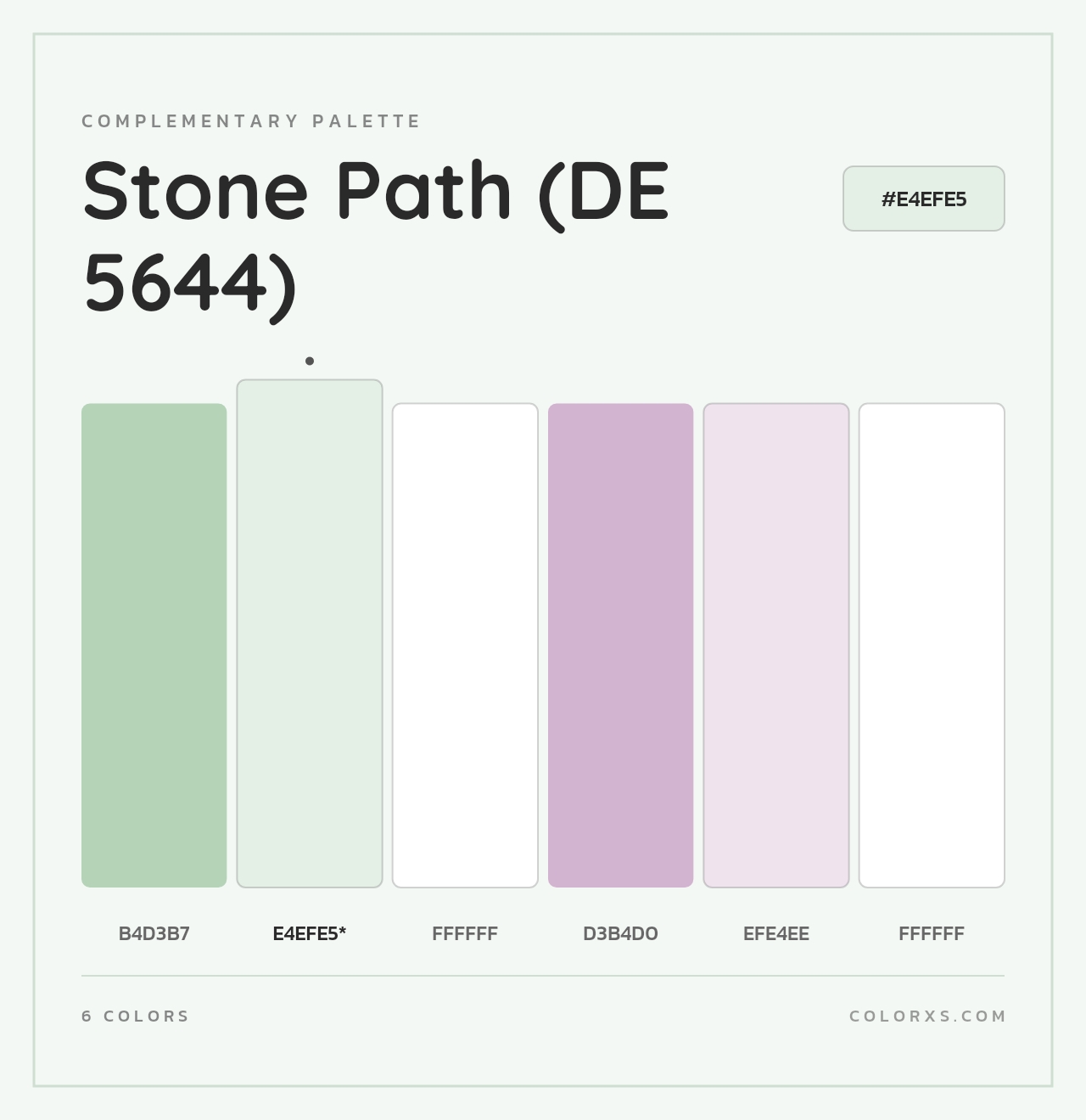 Stone Path (DE 5644) - Complementary Color Palette