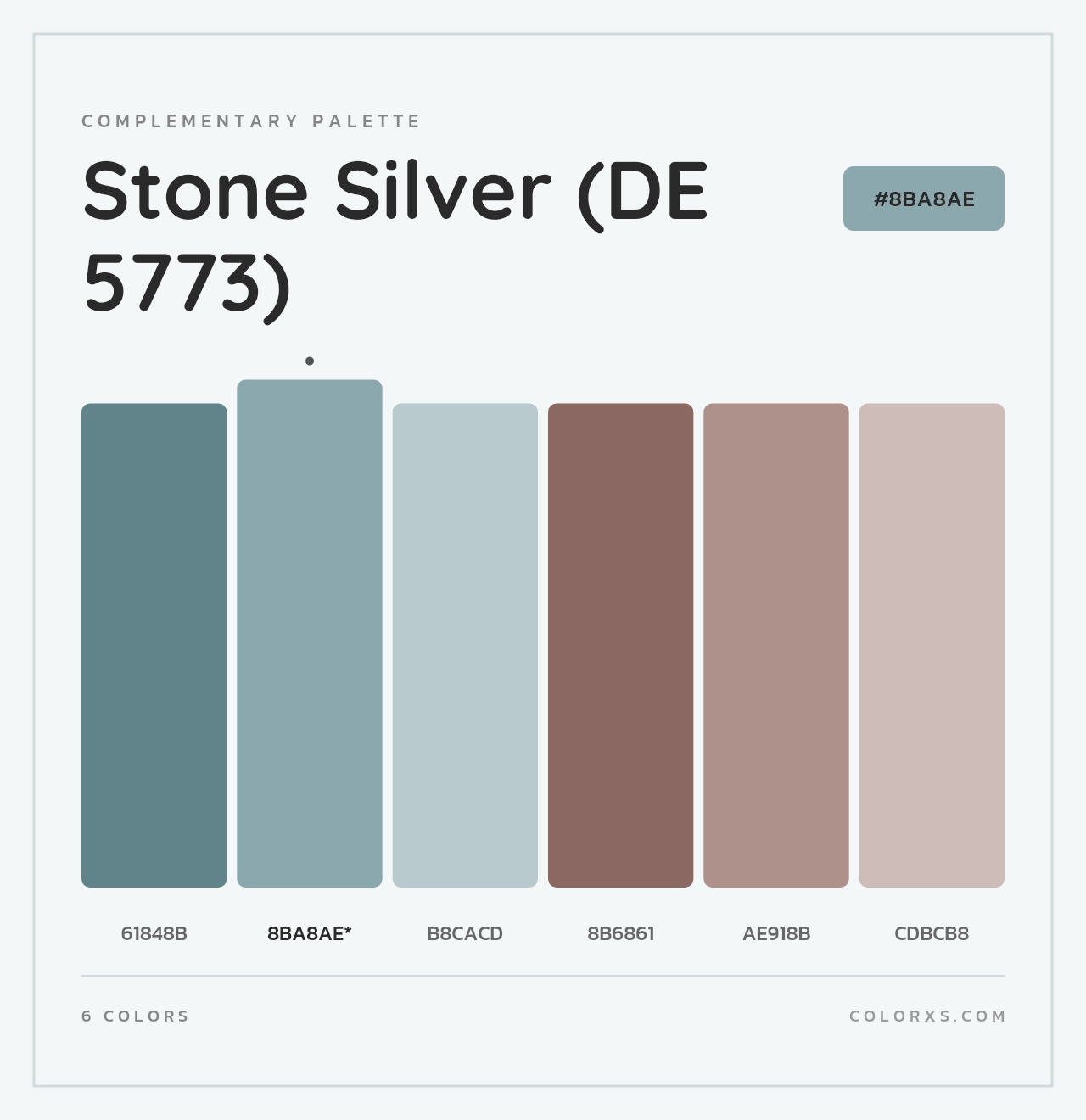 Stone Silver (DE 5773) - Complementary Color Palette