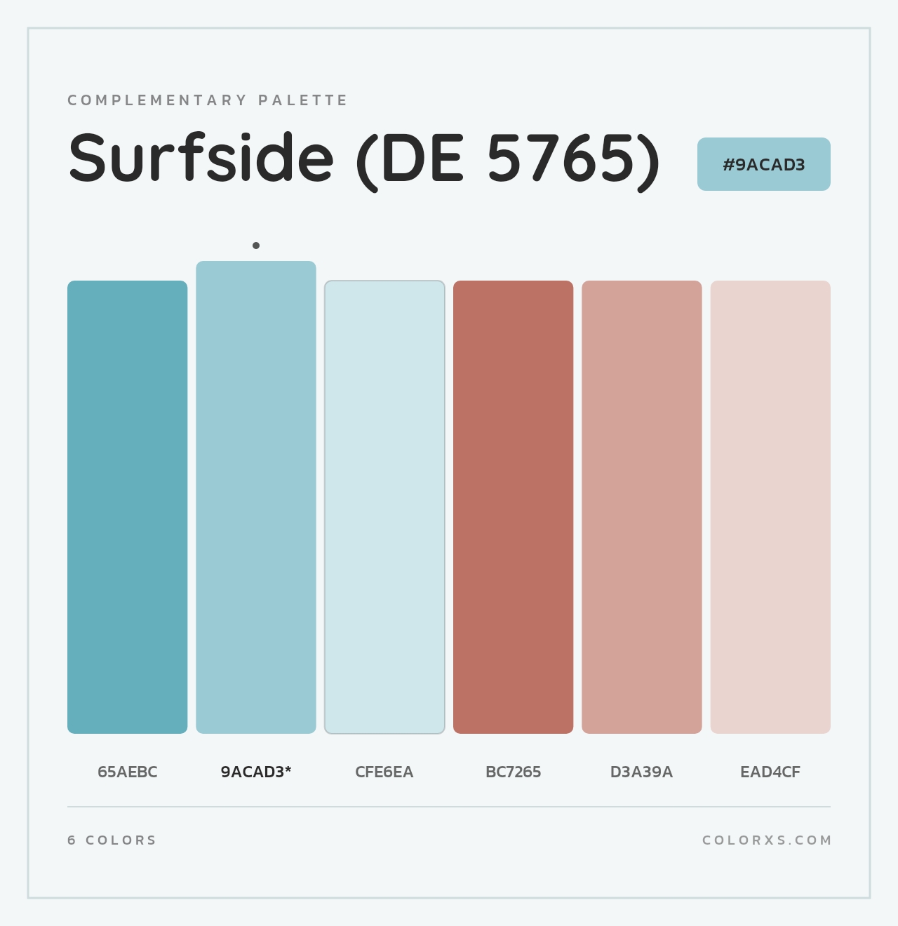 Surfside (DE 5765) - Complementary Color Palette