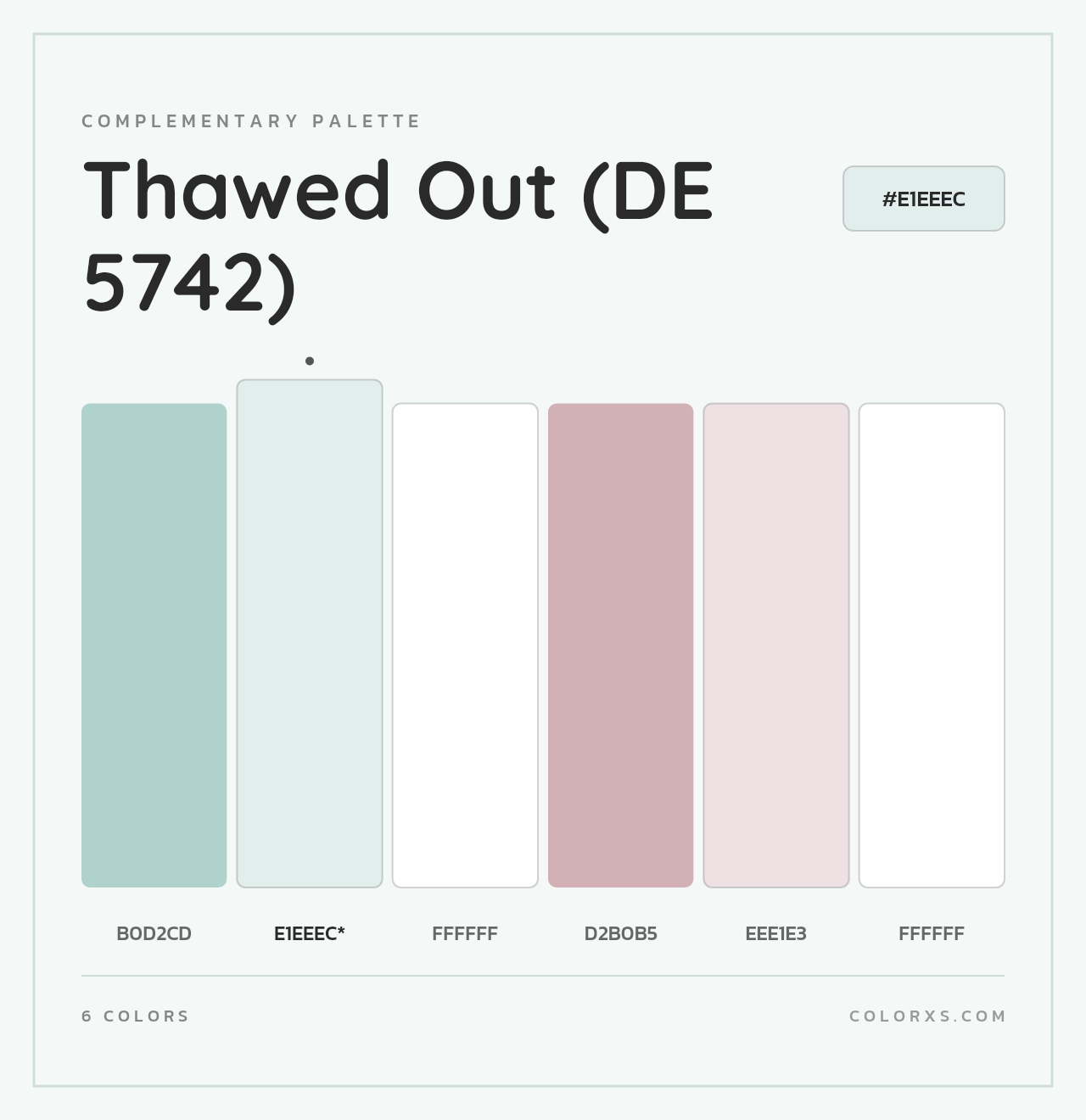 Thawed Out (DE 5742) - Complementary Color Palette