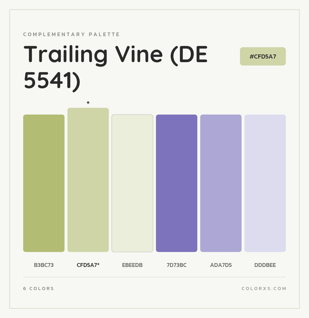 Trailing Vine (DE 5541) - Complementary Color Palette