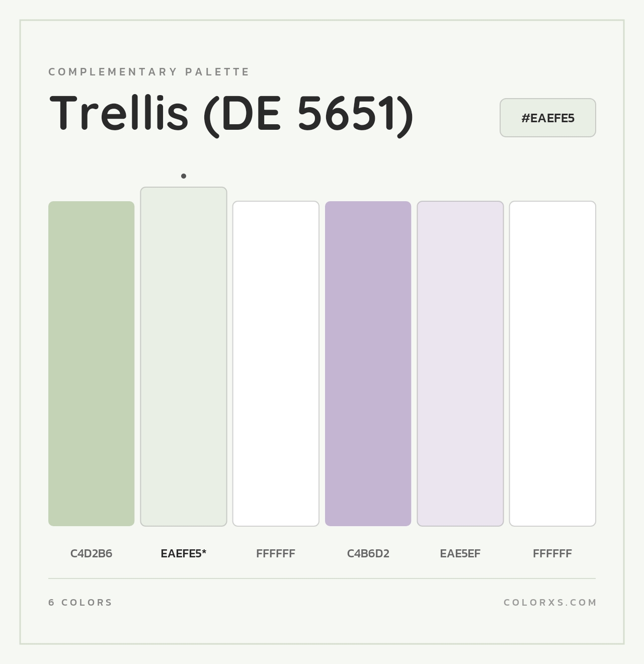 Trellis (DE 5651) - Complementary Color Palette