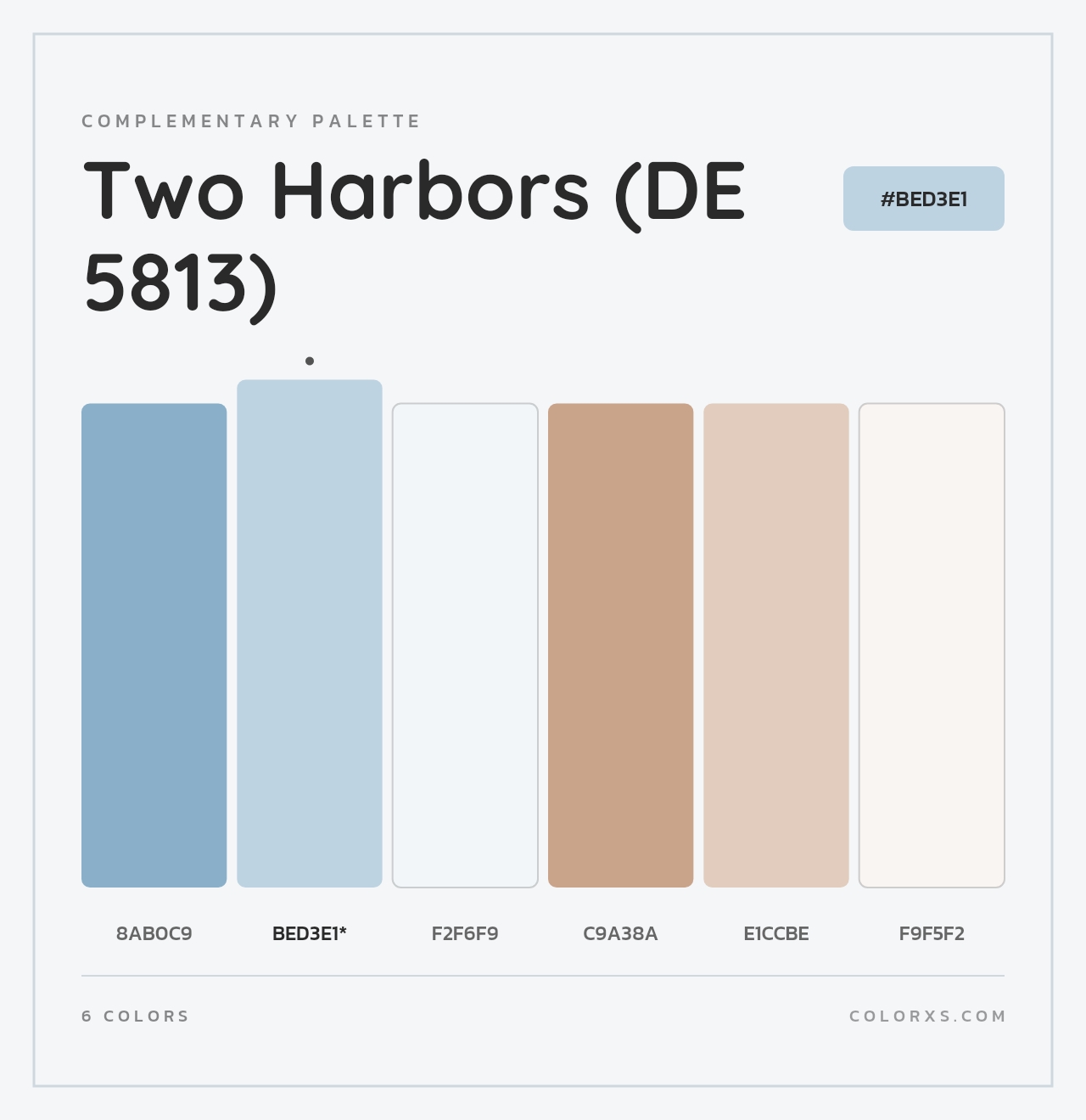 Two Harbors (DE 5813) - Complementary Color Palette