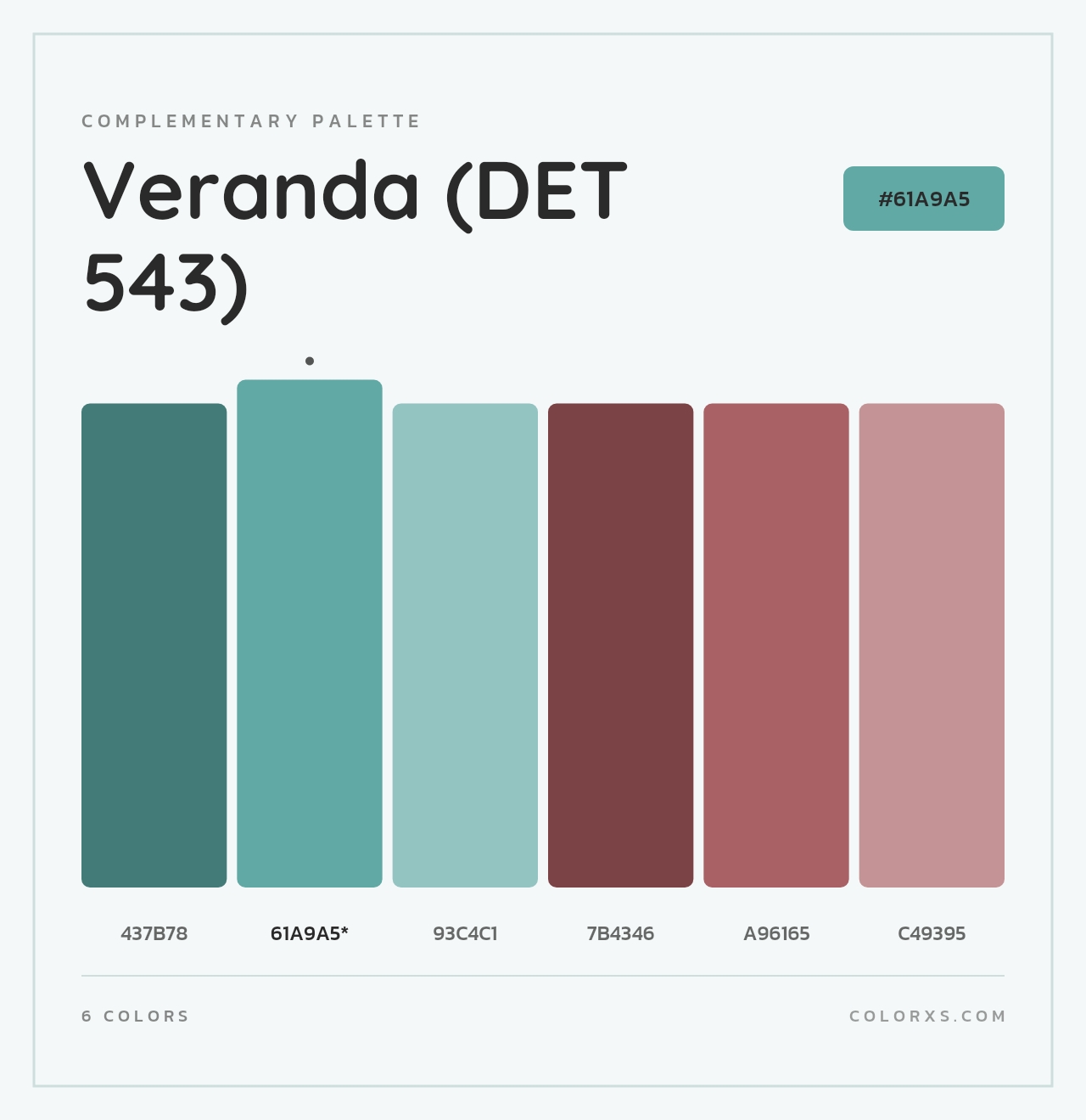 Veranda (DET 543) - Complementary Color Palette