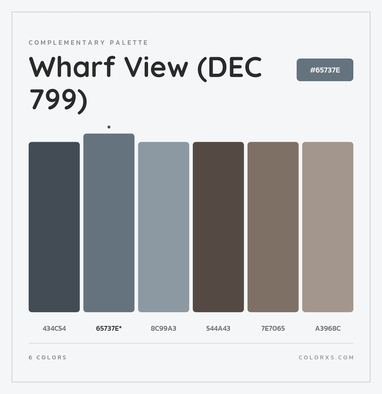 Wharf View (DEC 799) - Complementary Color Palette