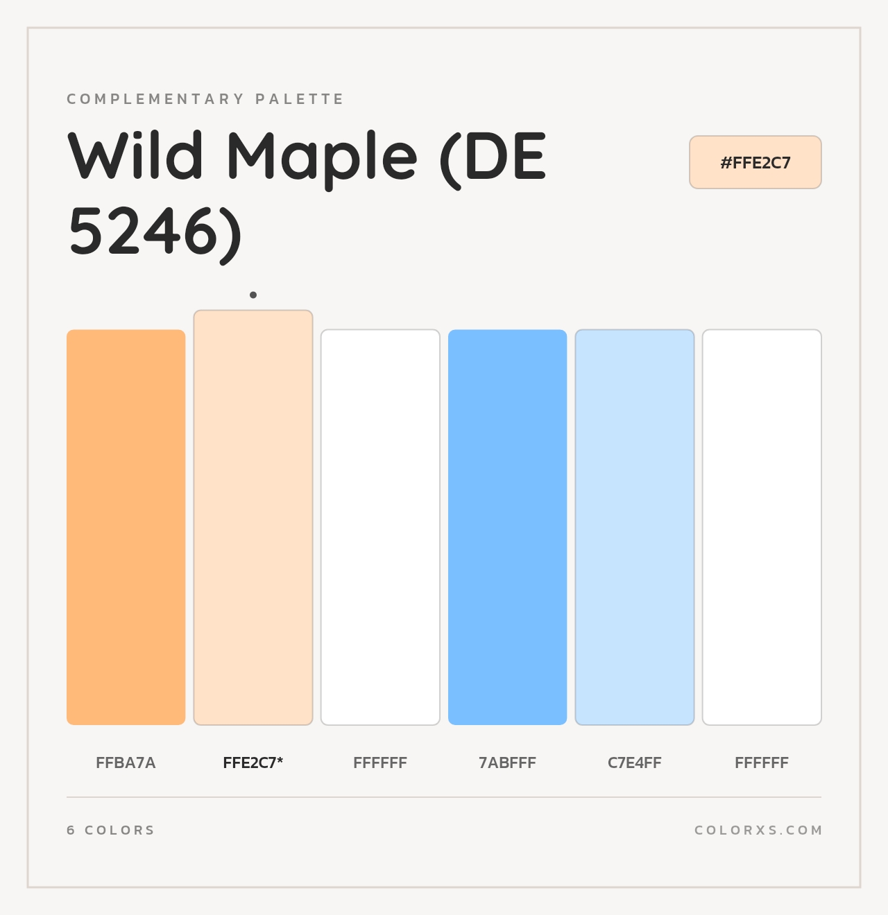 Wild Maple (DE 5246) - Complementary Color Palette