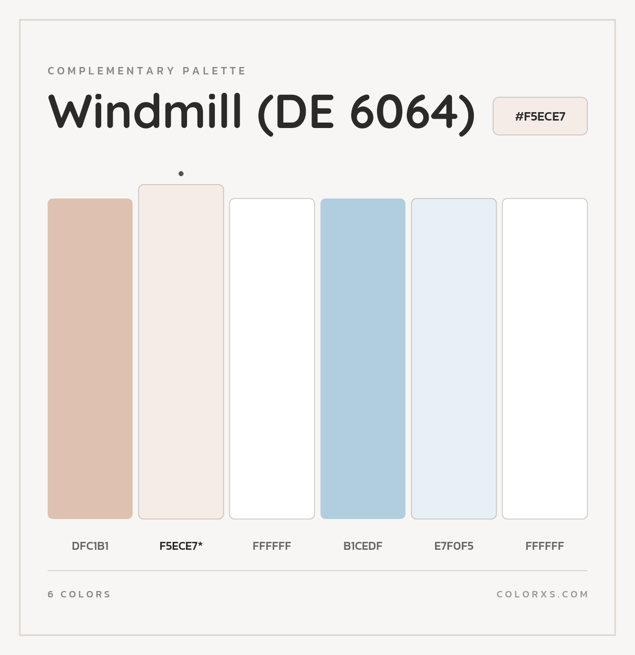 Windmill (DE 6064) - Complementary Color Palette