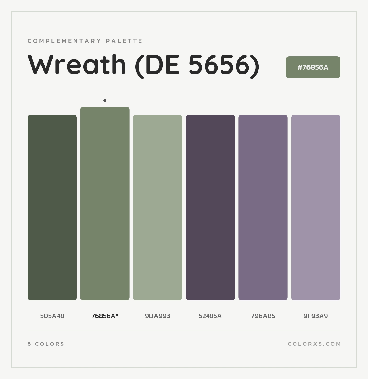 Wreath (DE 5656) - Complementary Color Palette