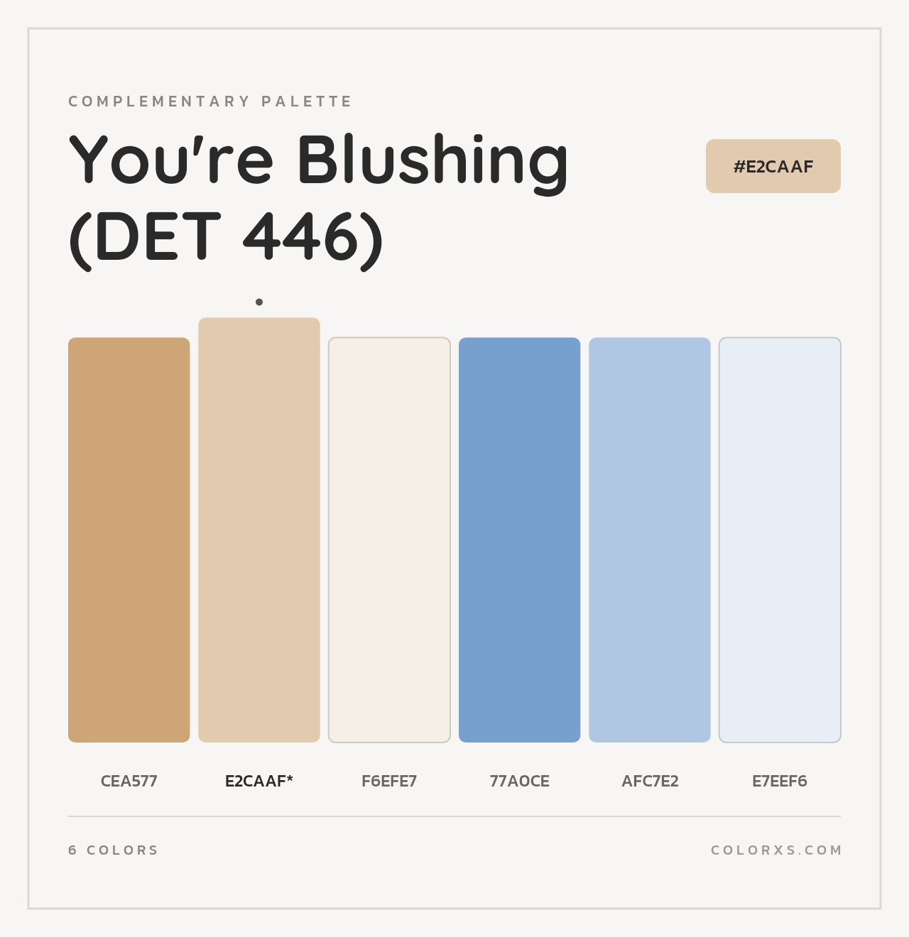 You're Blushing (DET 446) - Complementary Color Palette