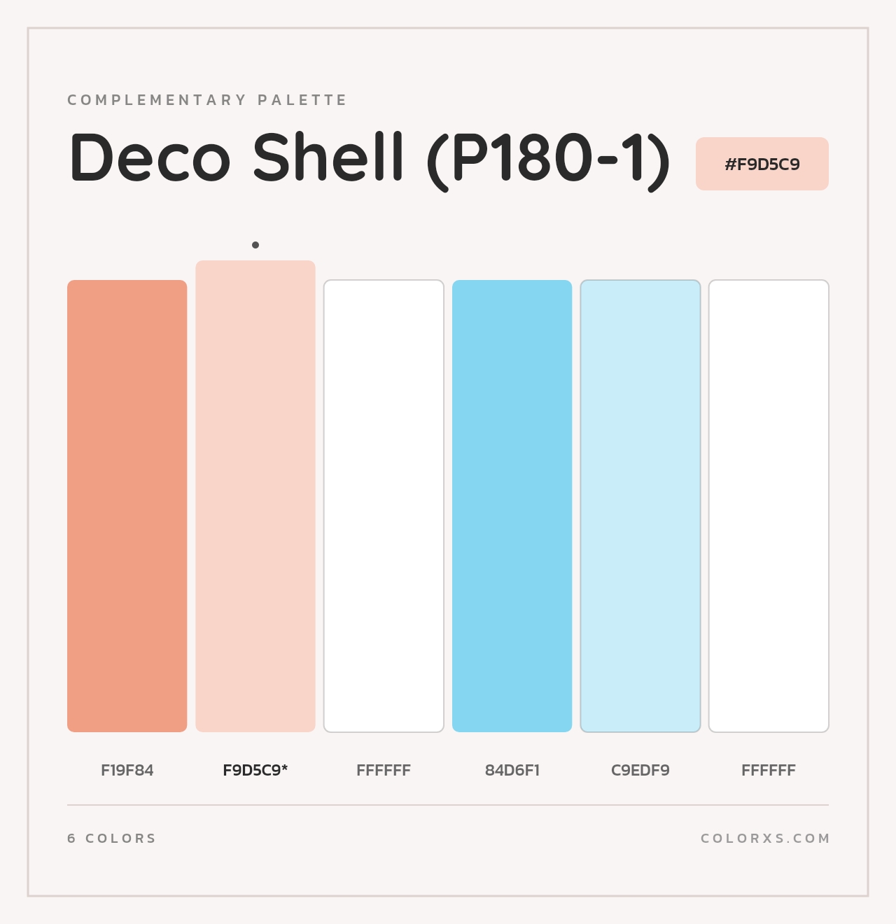 Deco Shell (P180-1) - Complementary Color Palette