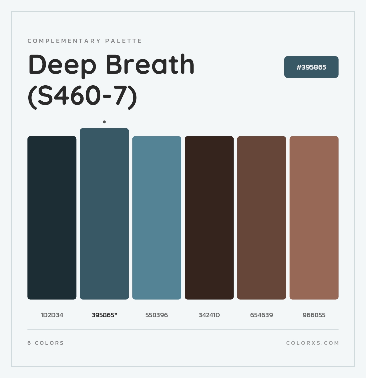 Deep Breath (S460-7) - Complementary Color Palette
