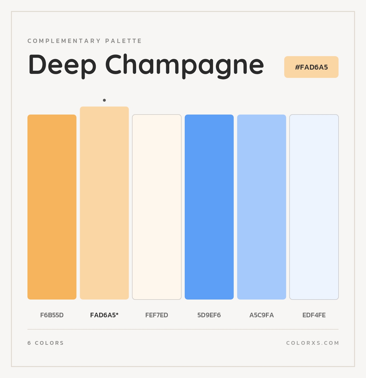 Deep Champagne - Complementary Color Palette