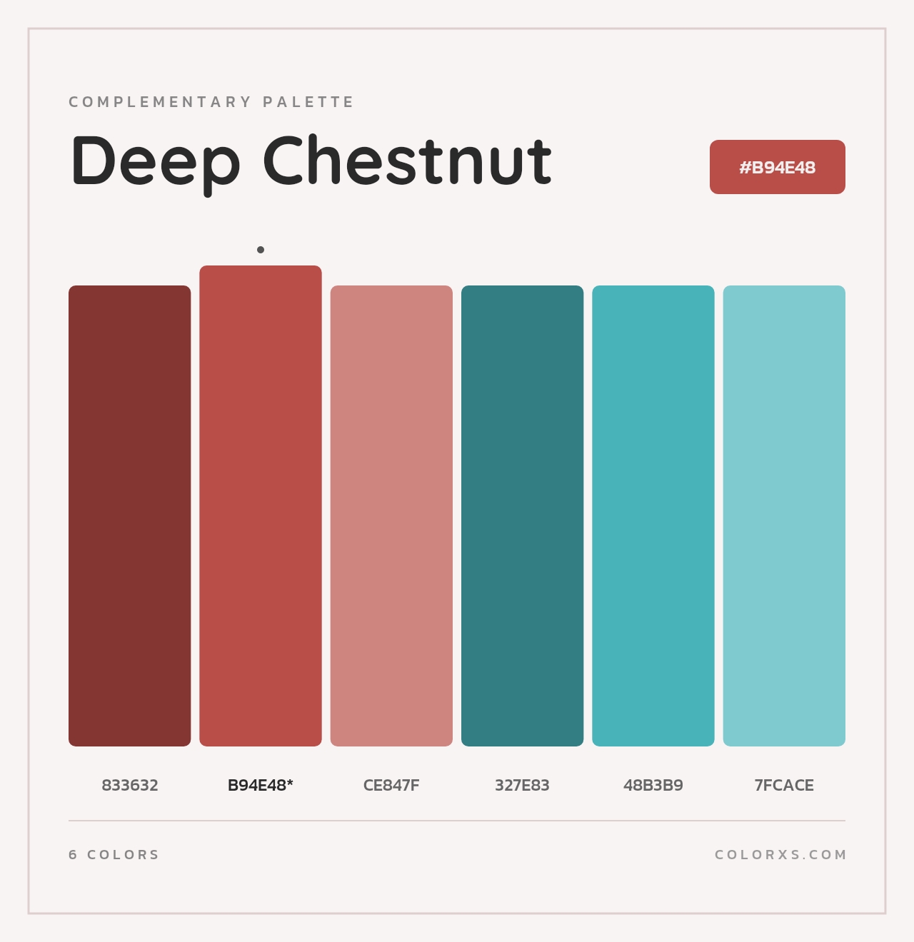 Deep Chestnut - Complementary Color Palette
