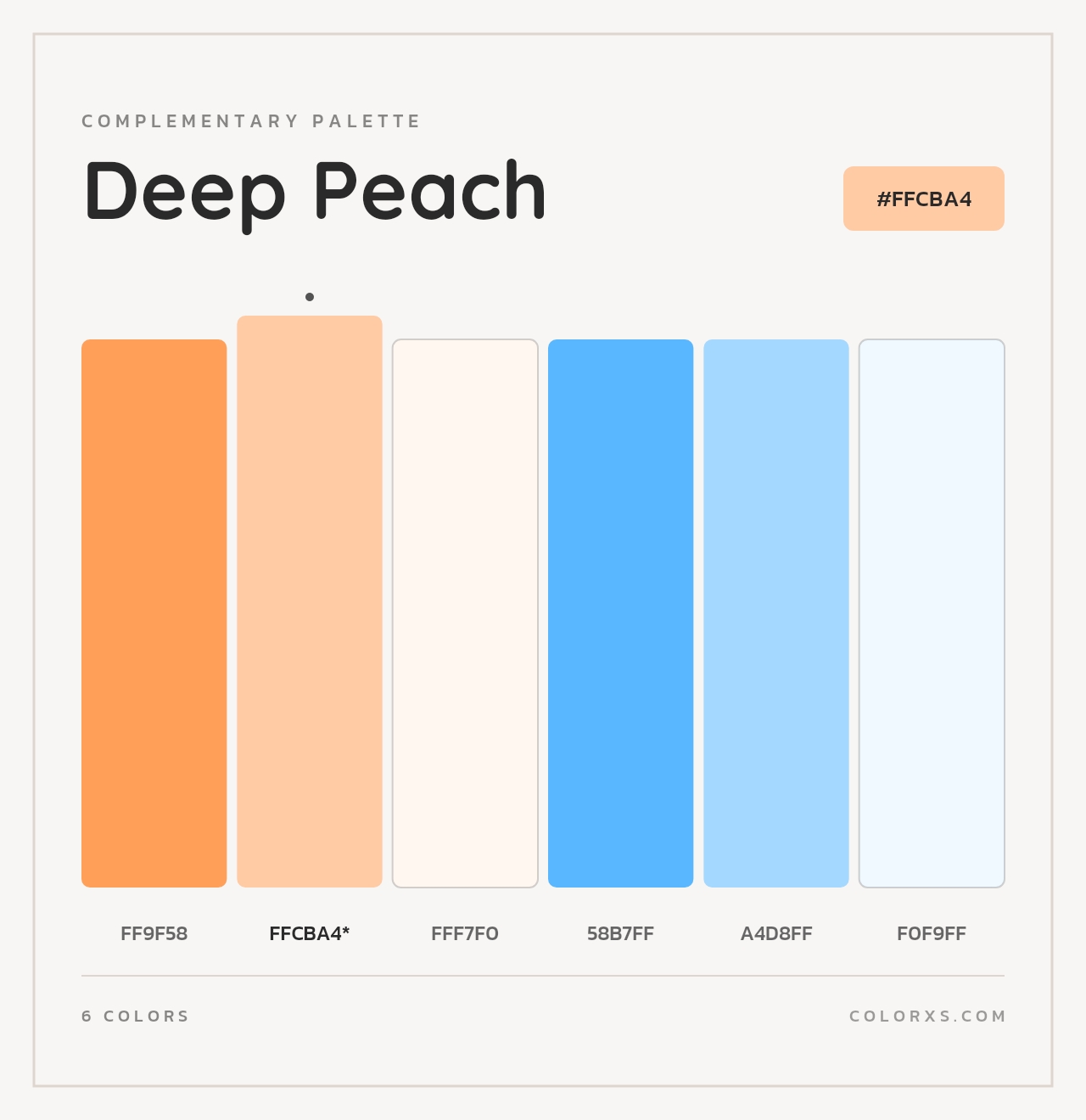 Deep Peach - Complementary Color Palette