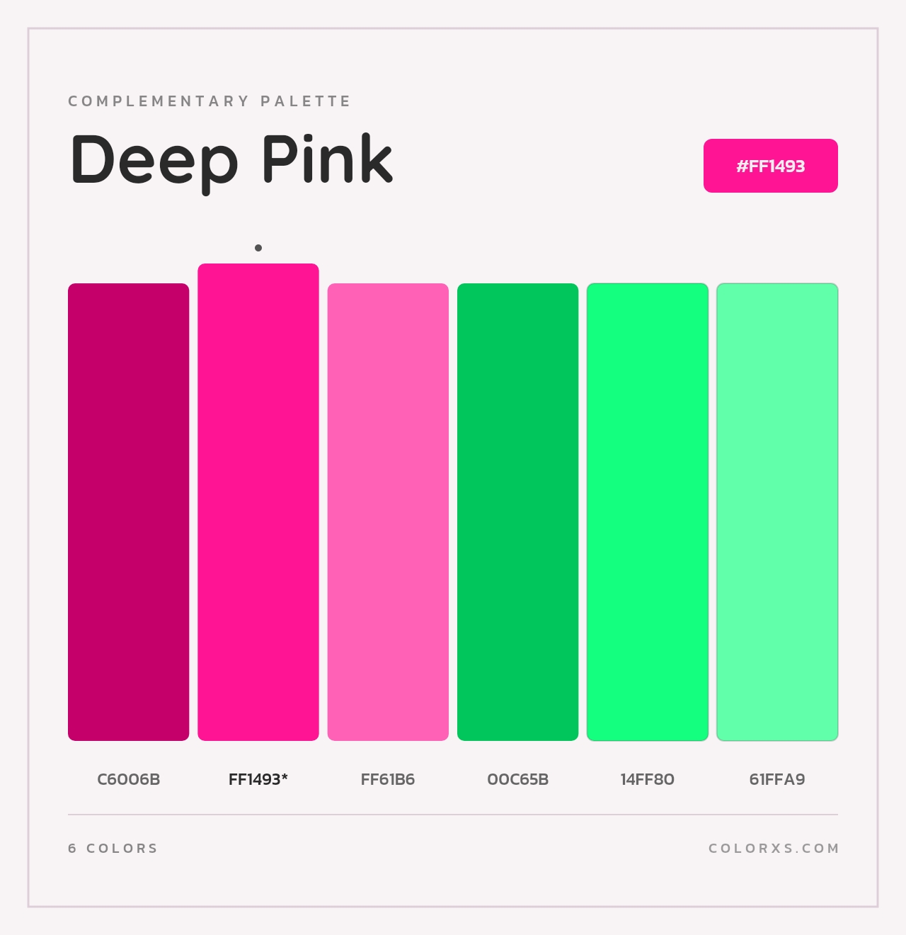 Deep Pink - Complementary Color Palette