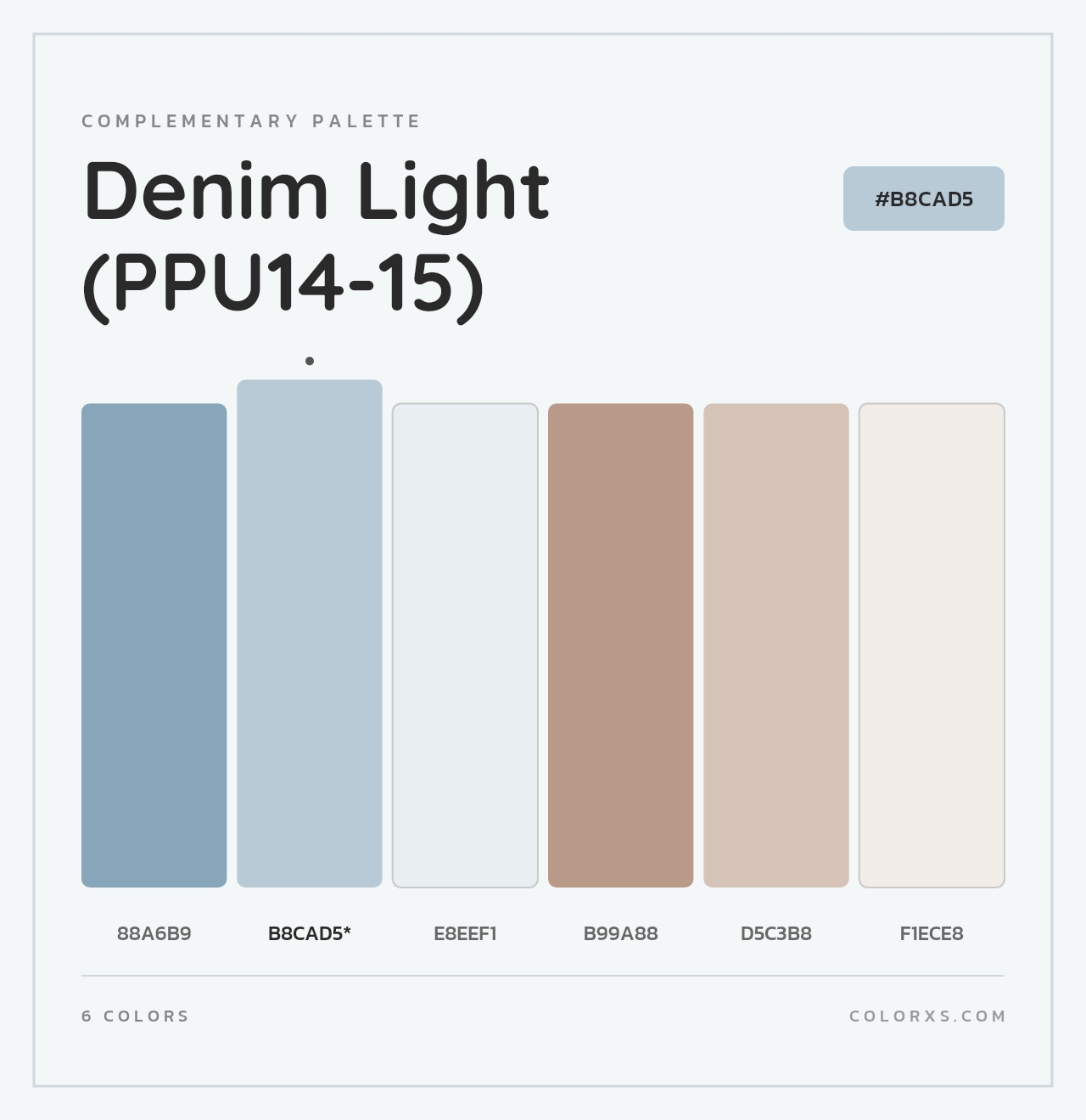 Denim Light (PPU14-15) - Complementary Color Palette